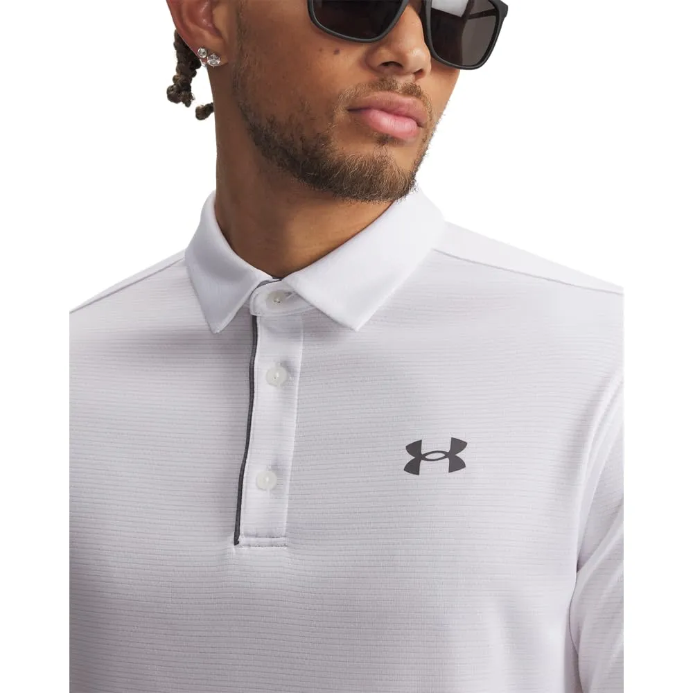 Under Armour Tech Polo Uomo, White/Graphite 100, 3XL Tall - immagine 3
