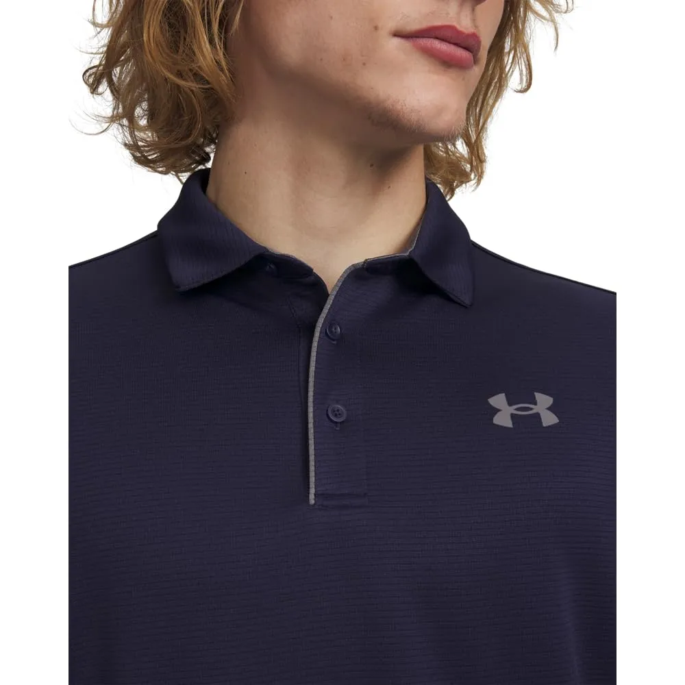 Under Armour Polo Tech da Golf da Uomo, 3XL Tall, Midnight Navy - immagine 3