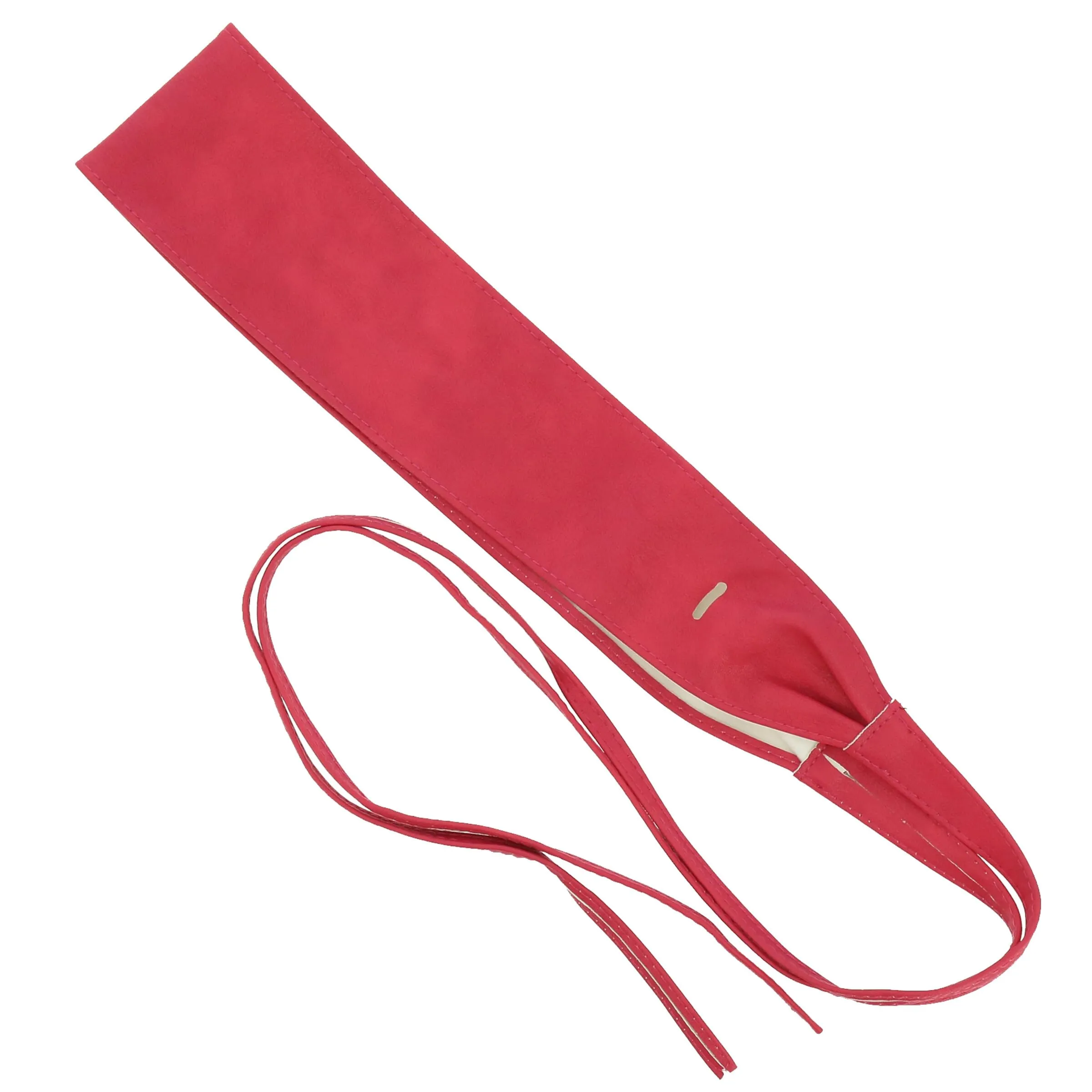 FASHIONGEN Cintura Obi da donna in similpelle poliuretano, Fucsia, S-M - immagine 3