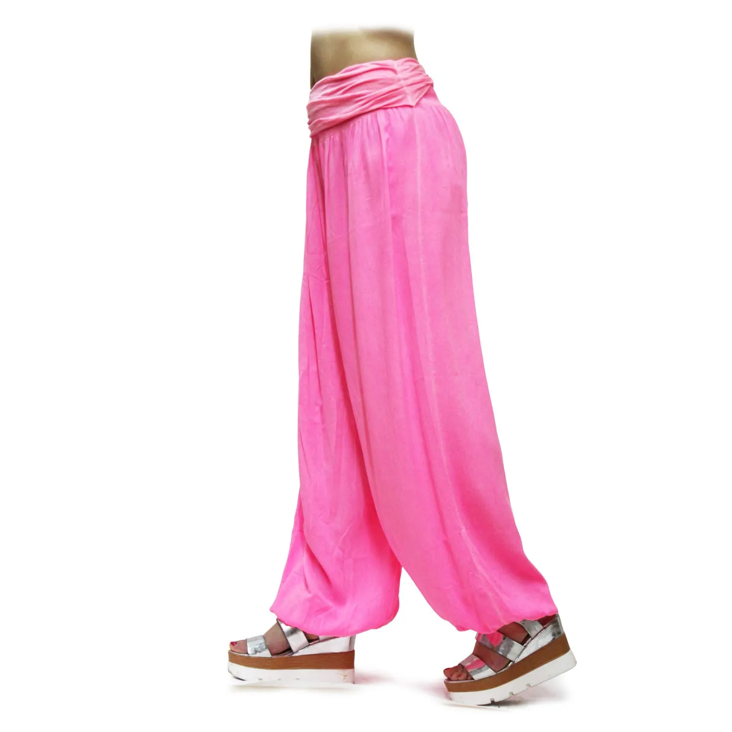 GLAMEXX24 Pantaloni Harem Donna Casual Yoga con Tasche, Estivi Leggeri per Jogging, Danza, Pilates - immagine 4