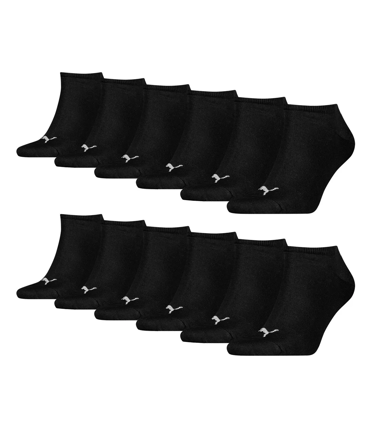 Puma Calzini da ginnastica unisex, confezione da 3, nero, 35-38 - immagine 1