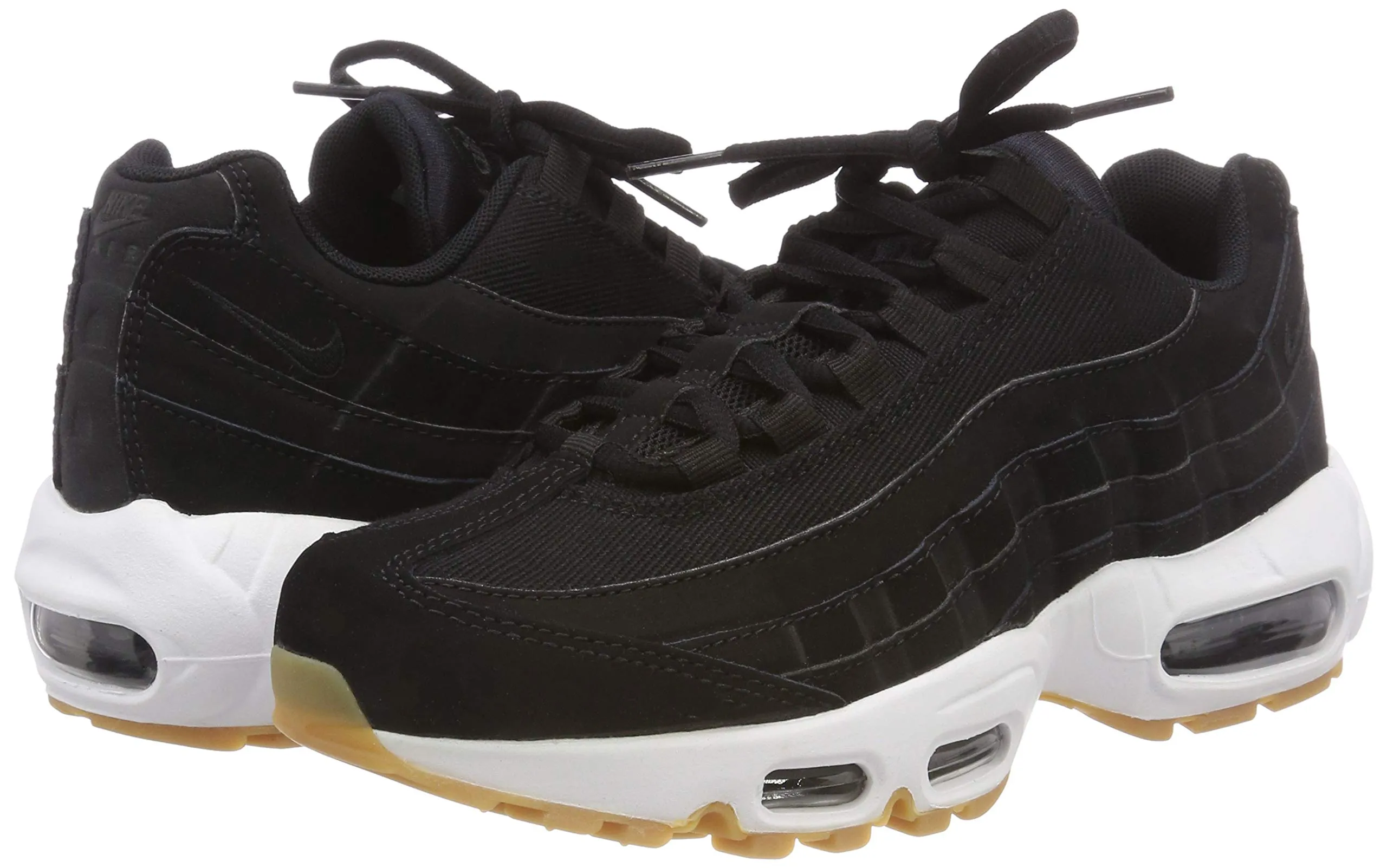 Nike Air Max 95 Women's Shoes - Black/Black-Anthracite-Gum Light Brown 017, 37.5 EU - immagine 7