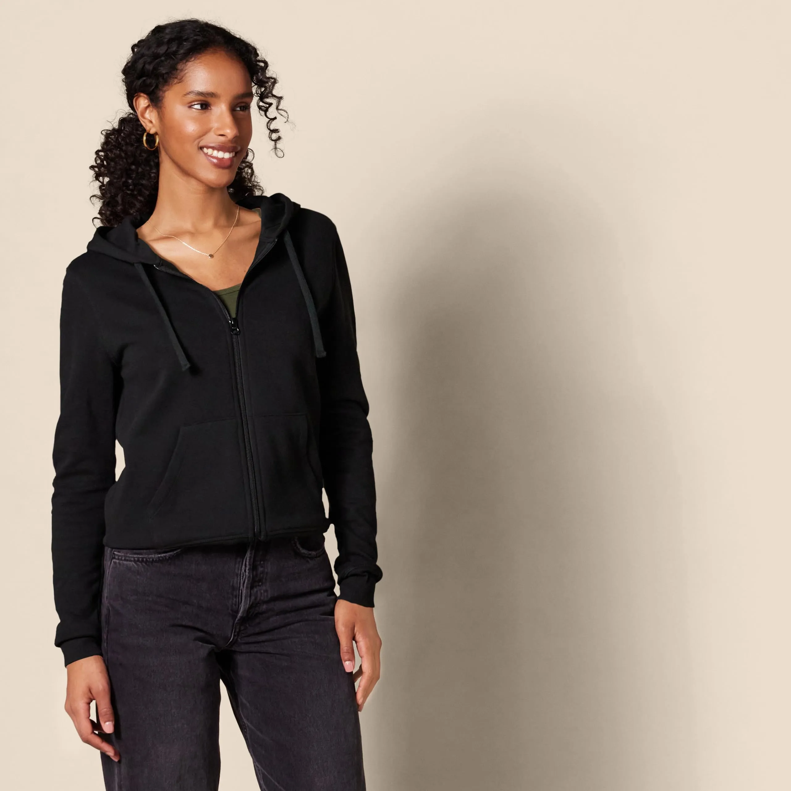 Amazon Essentials Full-zip Hoodie, Nero, XXL - immagine 3