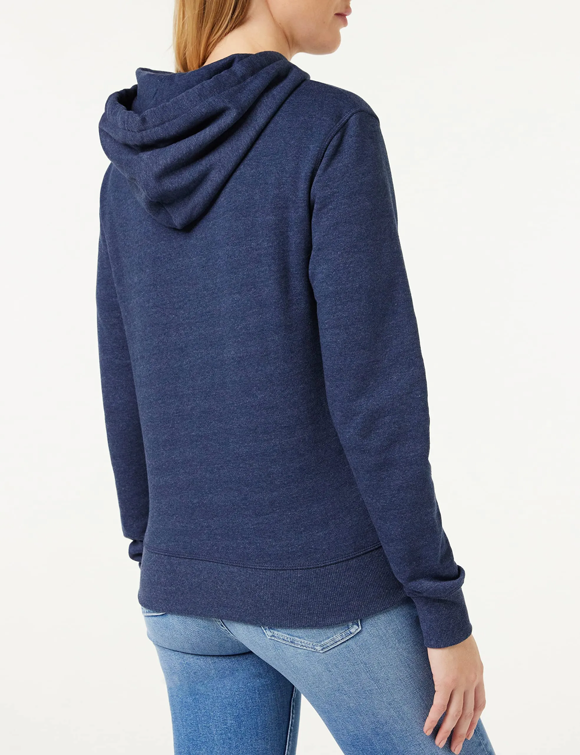 Amazon Essentials Full-zip Hoodie, Navy Heather, Large - immagine 6