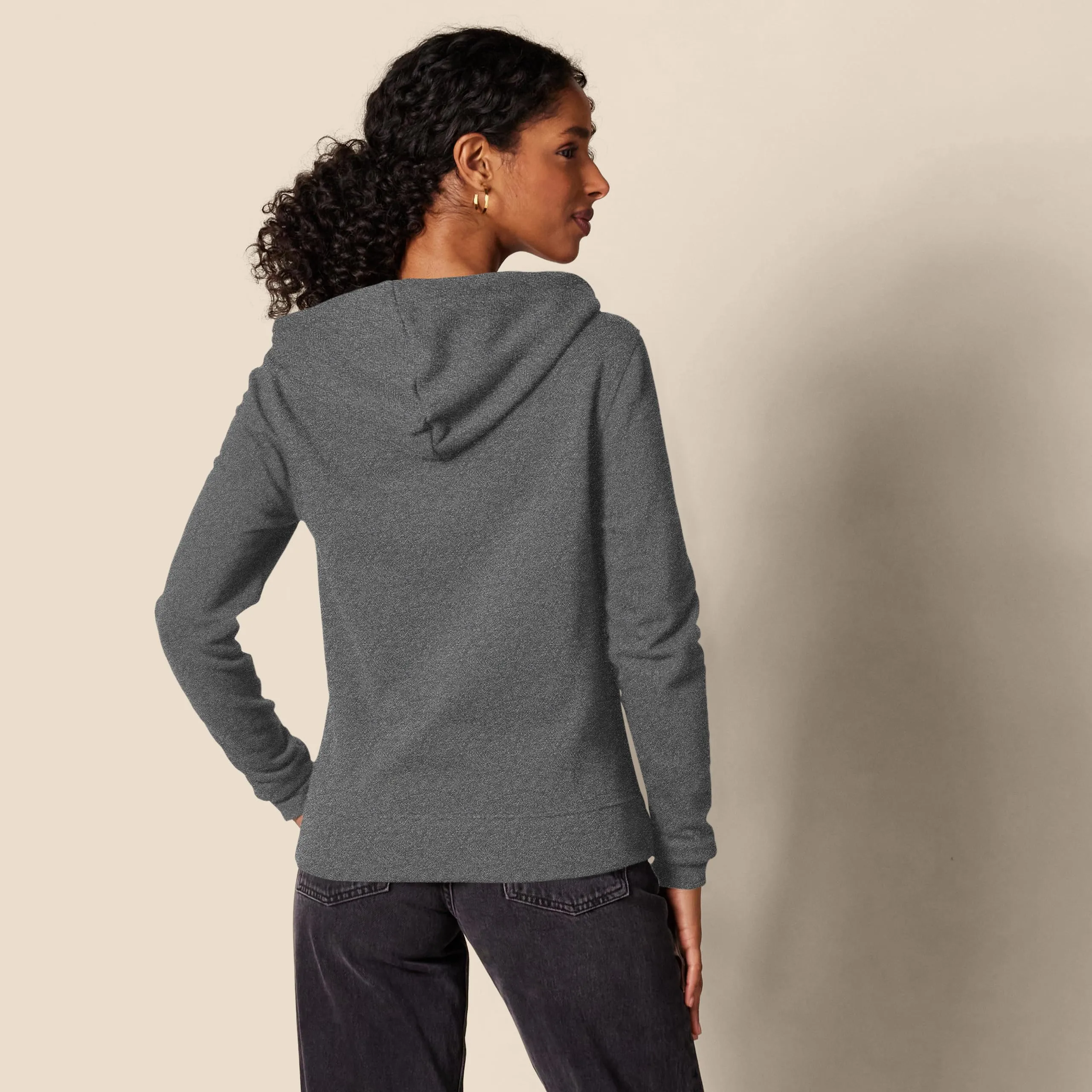 Amazon Essentials Full-zip Hoodie, Charcoal Heather, Medium - immagine 2