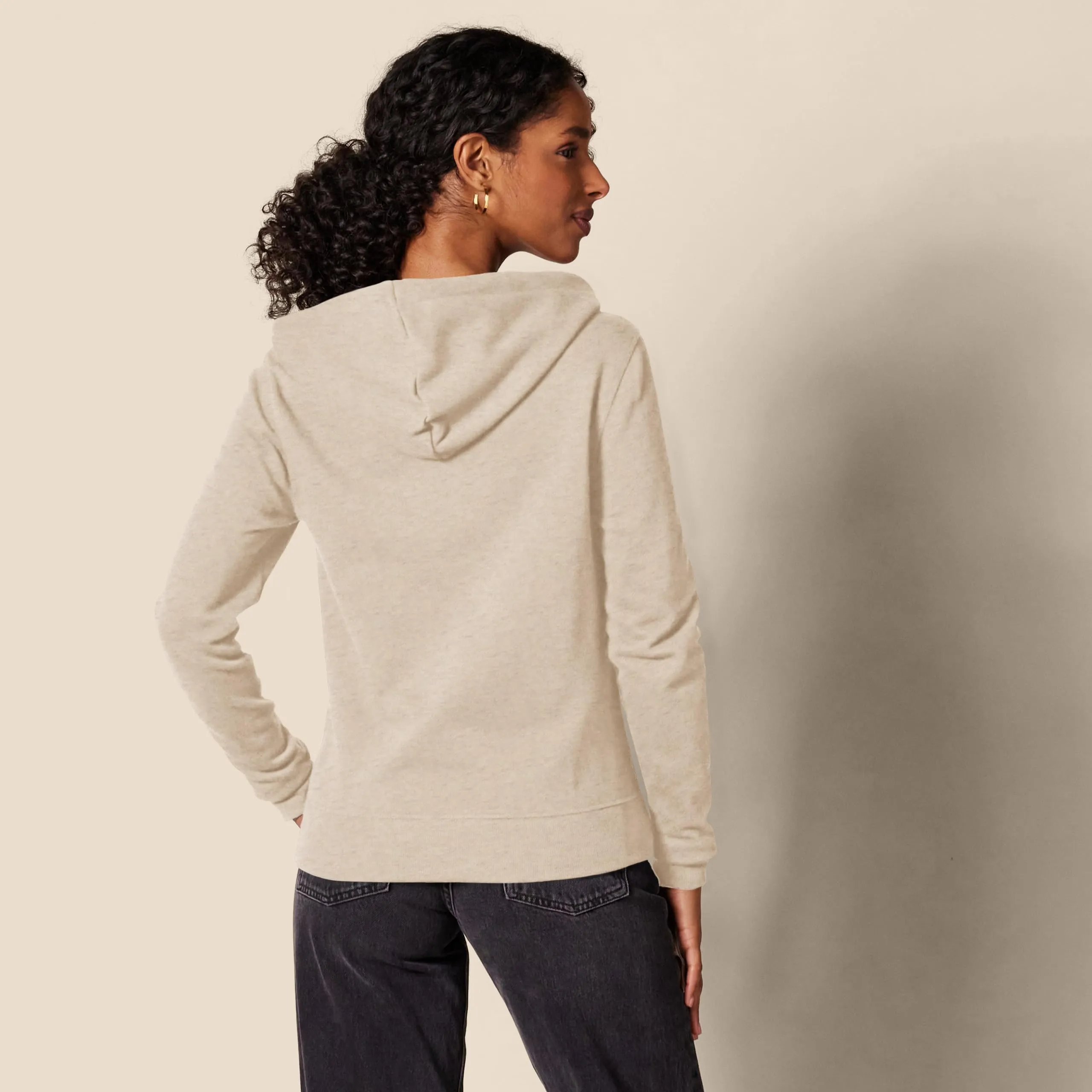 Amazon Essentials Felpa con cappuccio e cerniera in pile Donna, Avena Puntinato, XXL - immagine 2