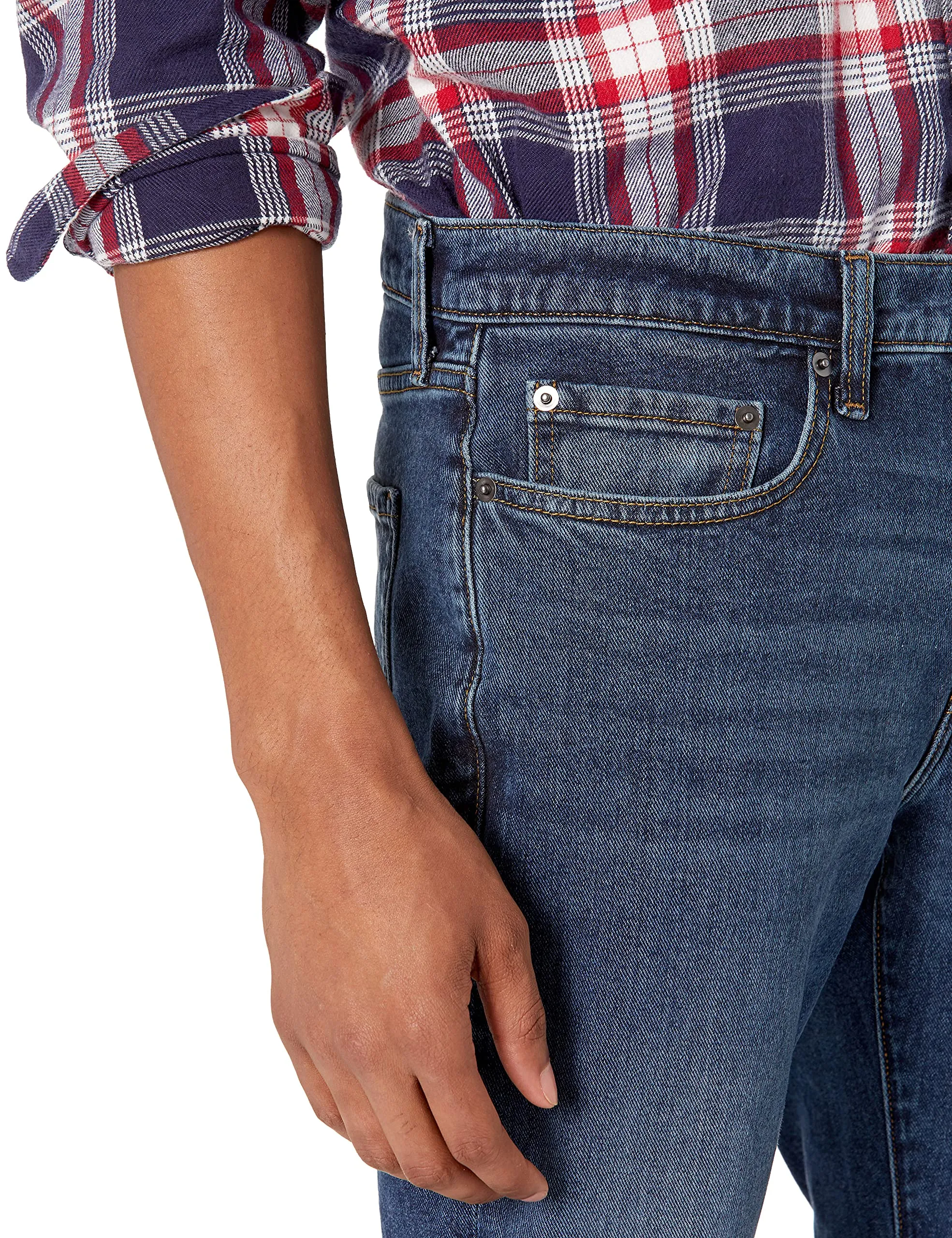 Amazon Essentials Slim Fit Jeans, Delavé Medio, 30W / 29L - immagine 4