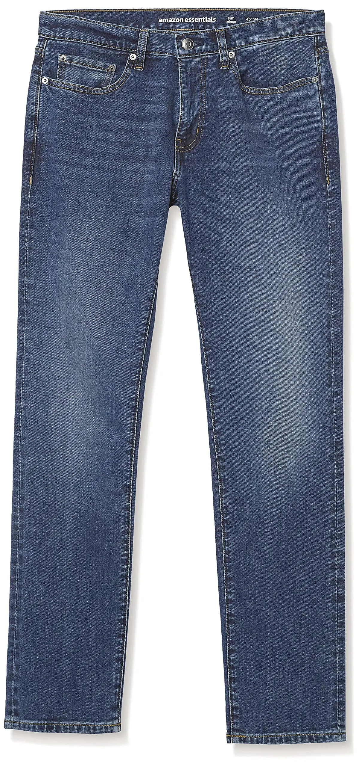Amazon Essentials Slim Fit Jeans, Delavé Medio, 29W / 32L - immagine 7