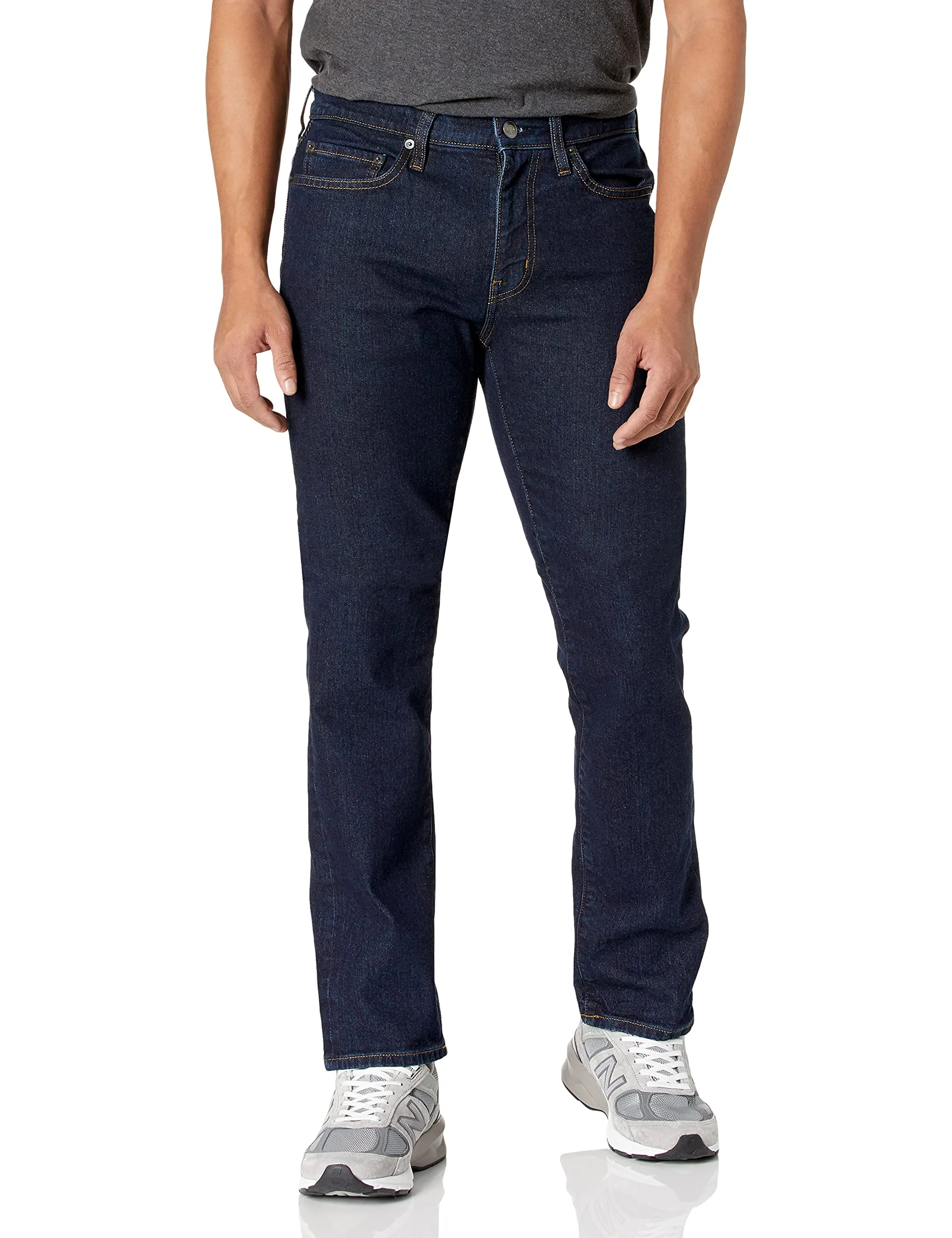 Amazon Essentials Slim Fit Jeans, Slavato, 35W / 32L - immagine 1