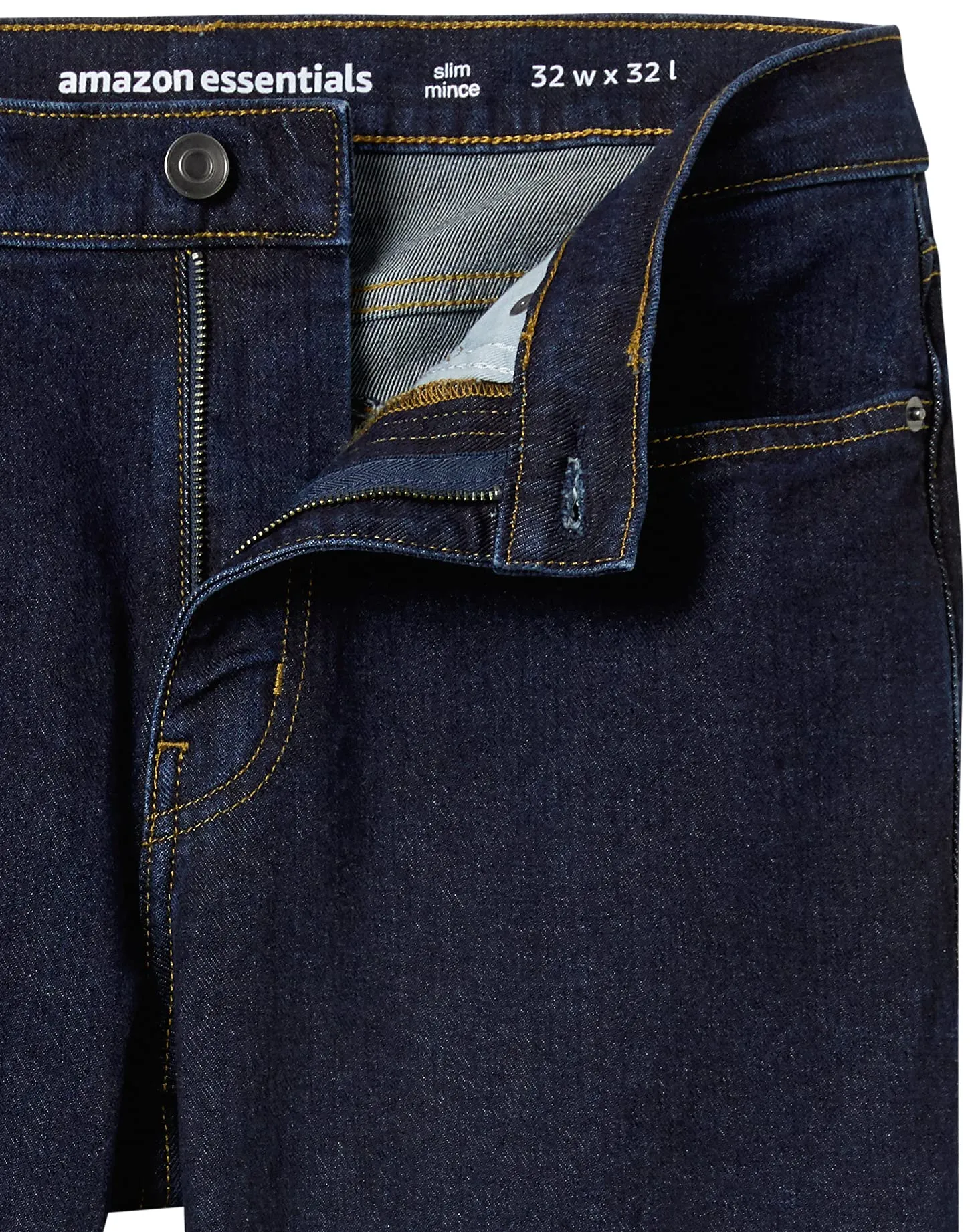 Amazon Essentials Slim Fit Jeans, Slavato, 35W / 32L - immagine 6