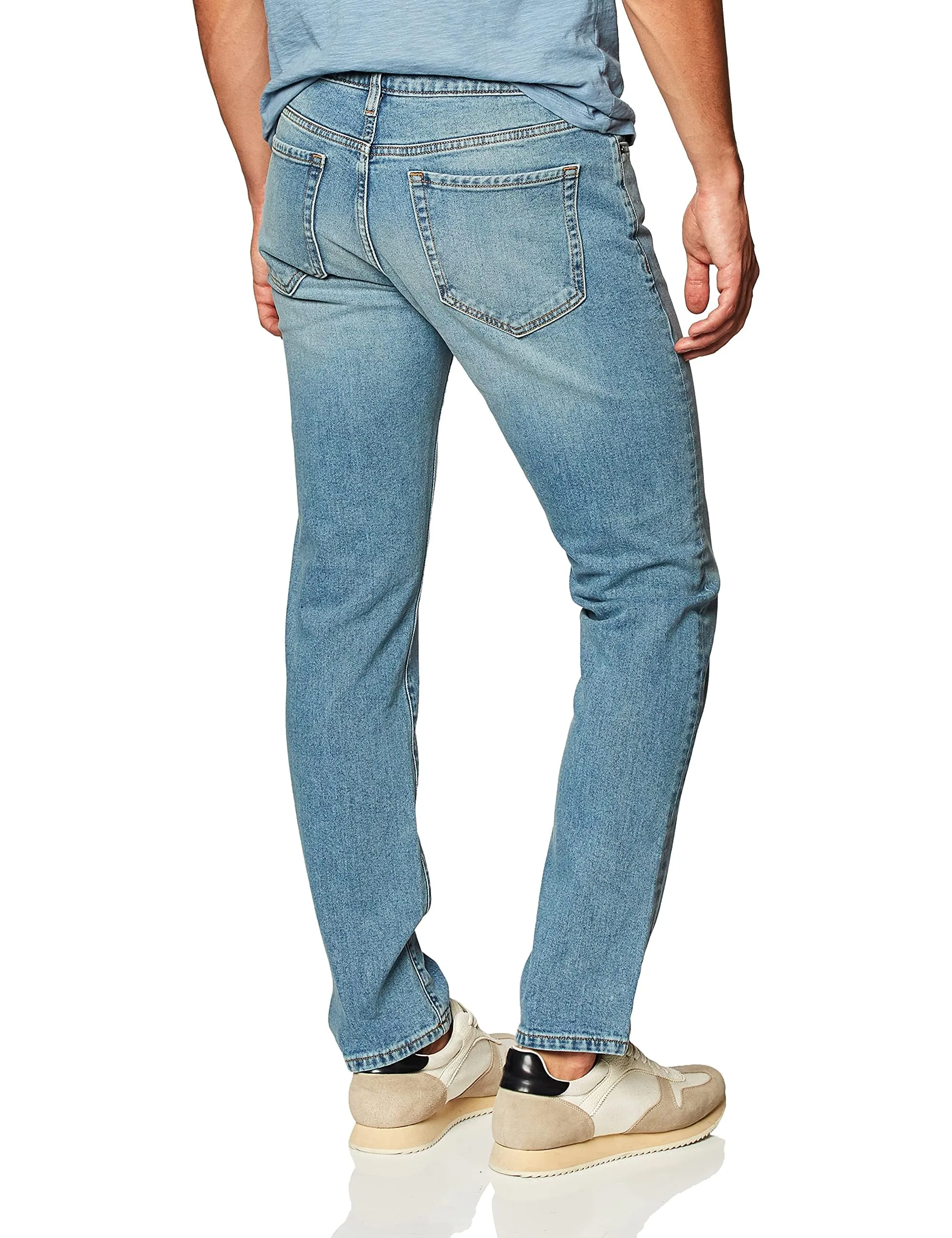 Amazon Essentials Slim Fit Jeans, Delavé Chiaro, 35W / 29L - immagine 3
