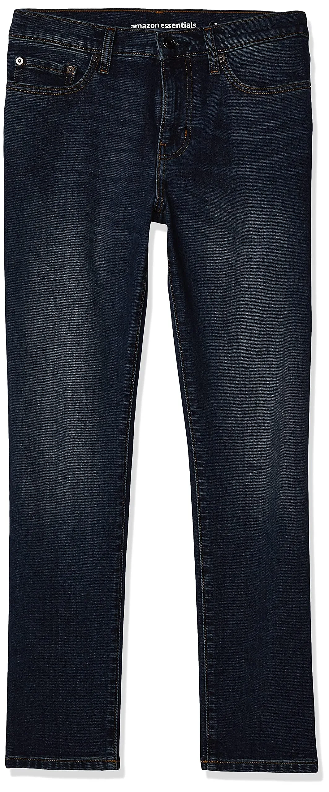 Amazon Essentials Slim Fit Jeans, Delavé Scuro, 33W / 28L - immagine 10