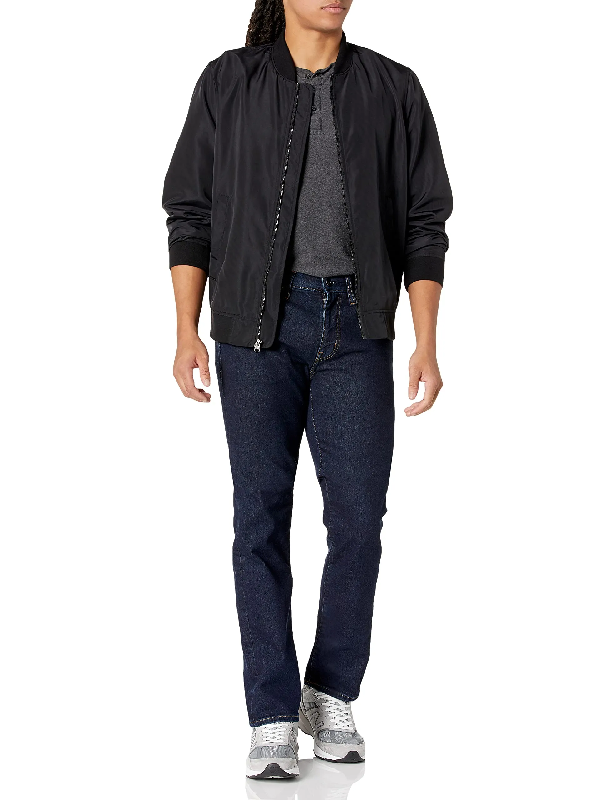 Amazon Essentials Men's Slim Fit Jeans, Slavato, 40W / 28L - immagine 5