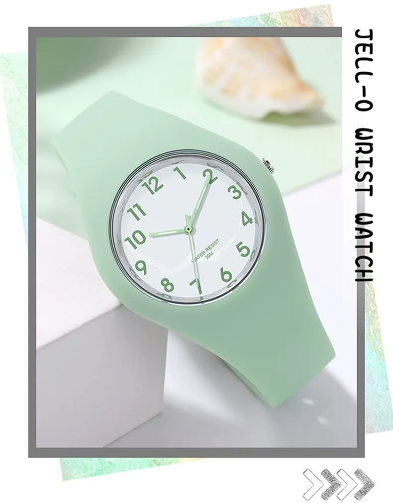 Forrader Orologio Sportivo da Donna in Silicone, Impermeabile, Verde - immagine 4