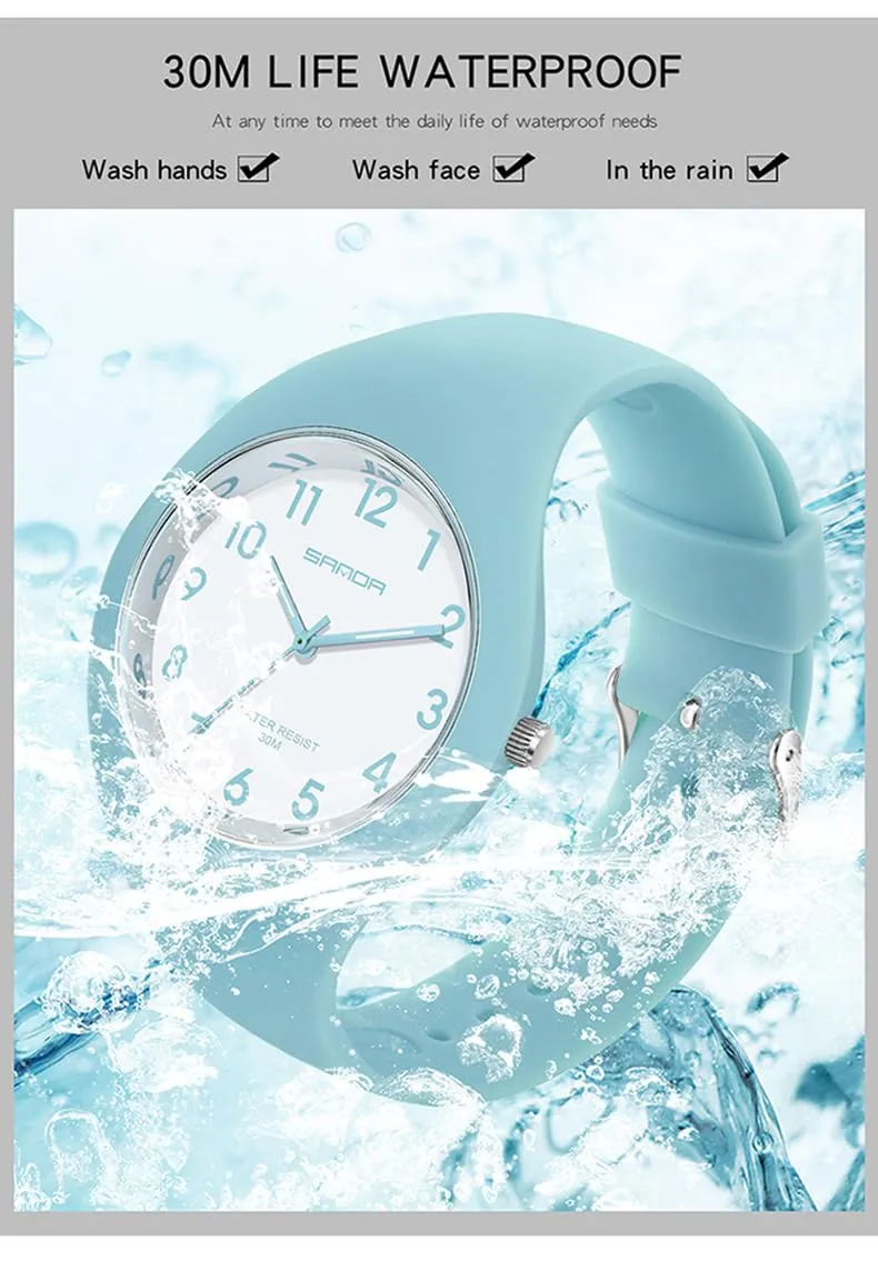 Forrader Orologio Sportivo da Donna in Silicone, Impermeabile, Verde - immagine 7