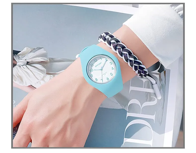 Forrader Orologio Sportivo da Donna in Silicone, Analogico al Quarzo, Impermeabile, Blu - immagine 5