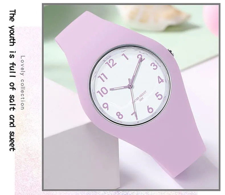 Forrader Orologio Sportivo da Donna in Silicone, Analogico, Impermeabile, Viola - immagine 3