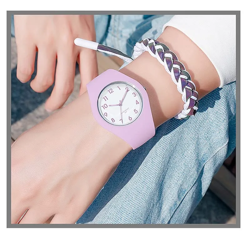Forrader Orologio Sportivo da Donna in Silicone, Analogico, Impermeabile, Viola - immagine 4