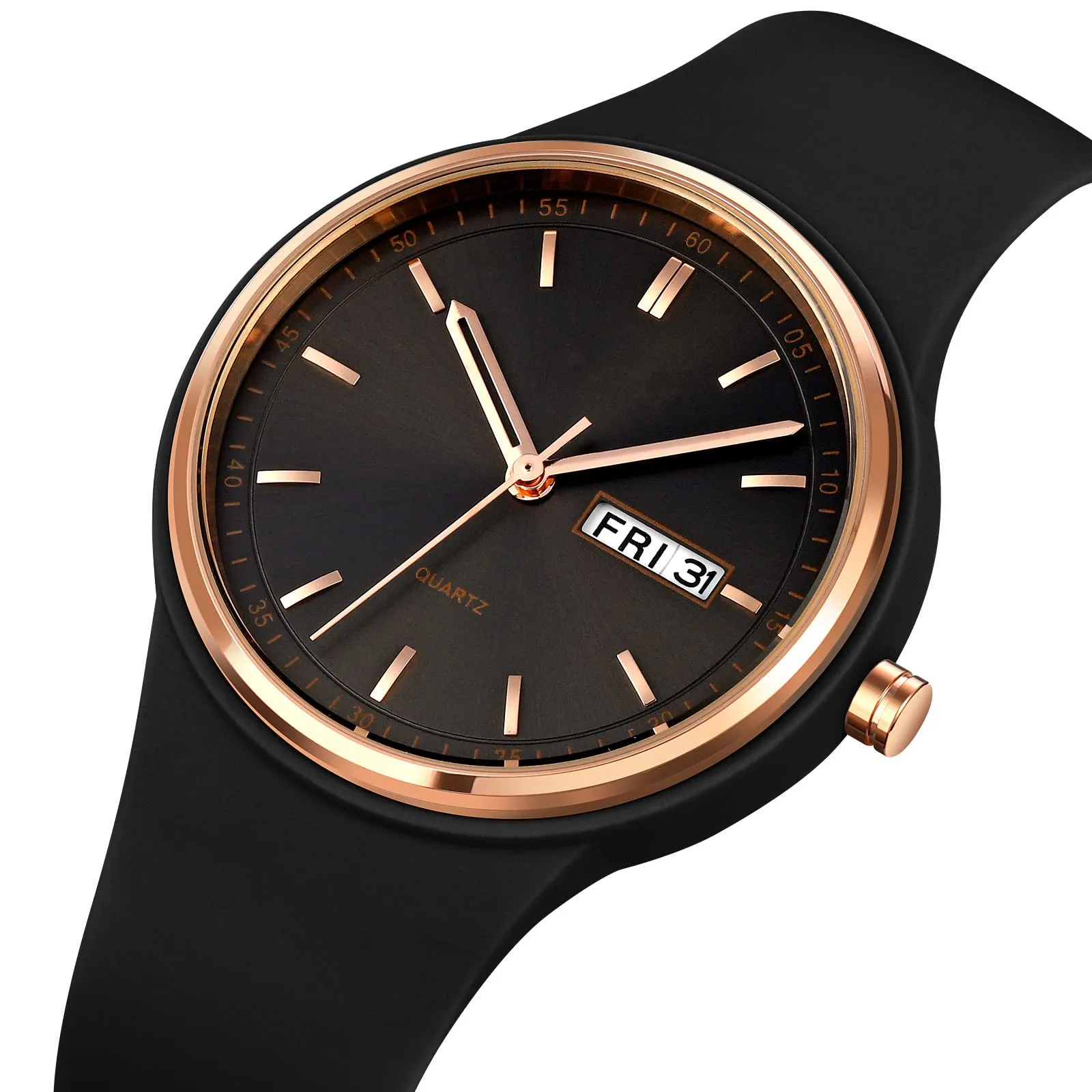Forrader Orologio Sportivo da Donna Analogico al Quarzo in Silicone Impermeabile 30m - immagine 2
