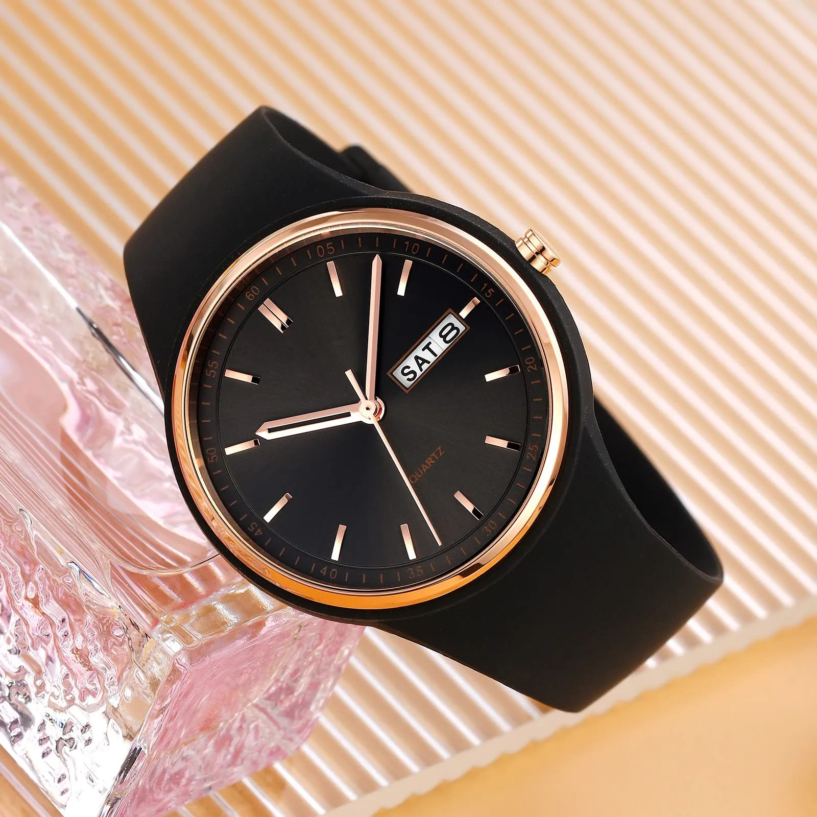 Forrader Orologio Sportivo da Donna Analogico al Quarzo in Silicone Impermeabile 30m - immagine 5