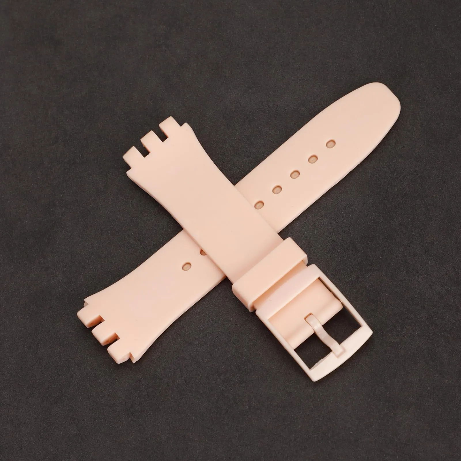 Rihahisy Cinturino di Ricambio in Silicone per Orologio, 19mm, Avorio - immagine 5