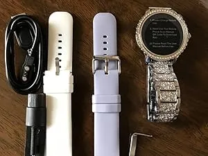 fitonyo Smartwatch Donna Diamond 1.32" con Chiamate, Whatsapp, Cardiofrequenzimetro, SpO2 e Monitoraggio del Sonno per iOS e Android - immagine 9