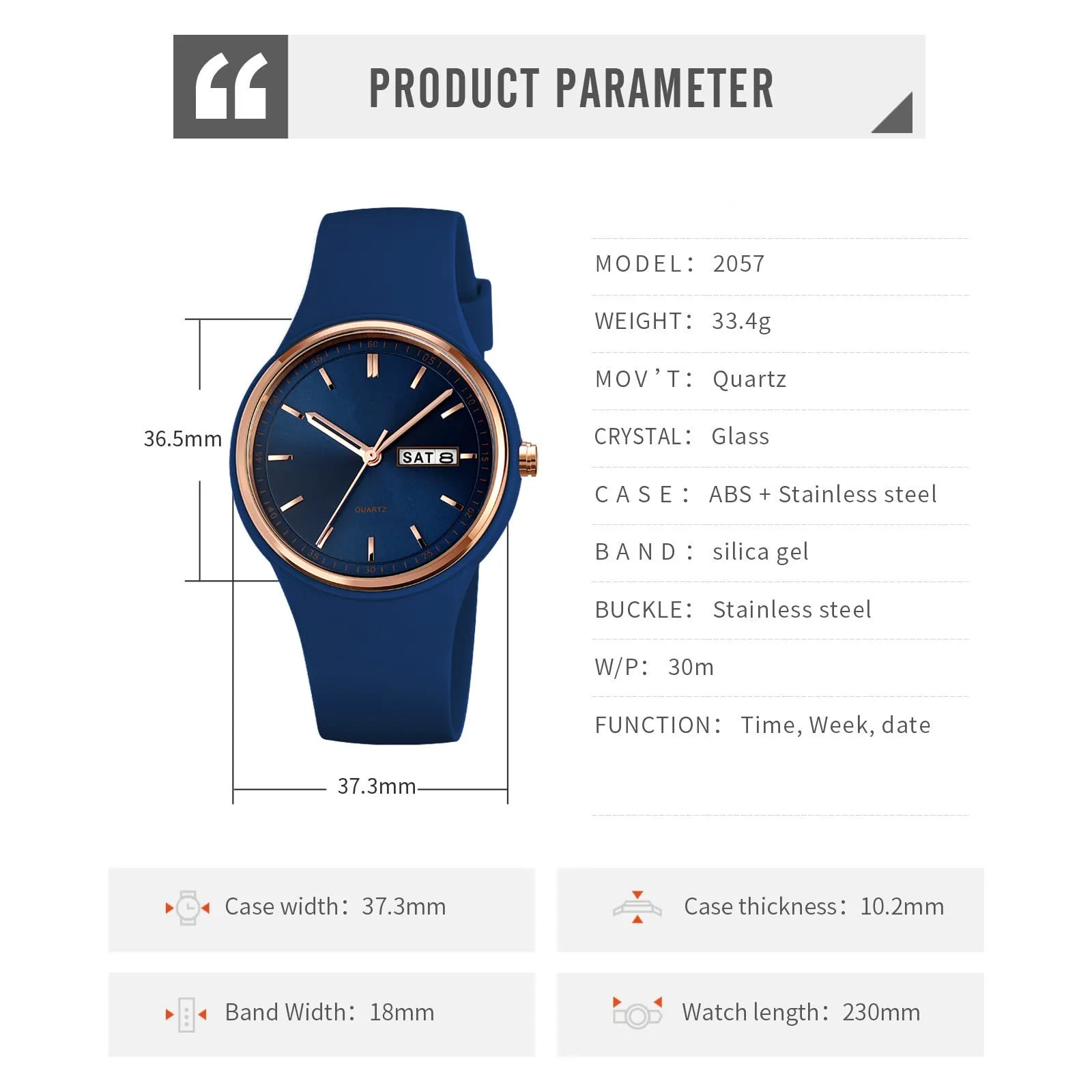 Forrader Orologio Sportivo da Donna in Silicone, Analogico al Quarzo, Impermeabile 30m - immagine 4