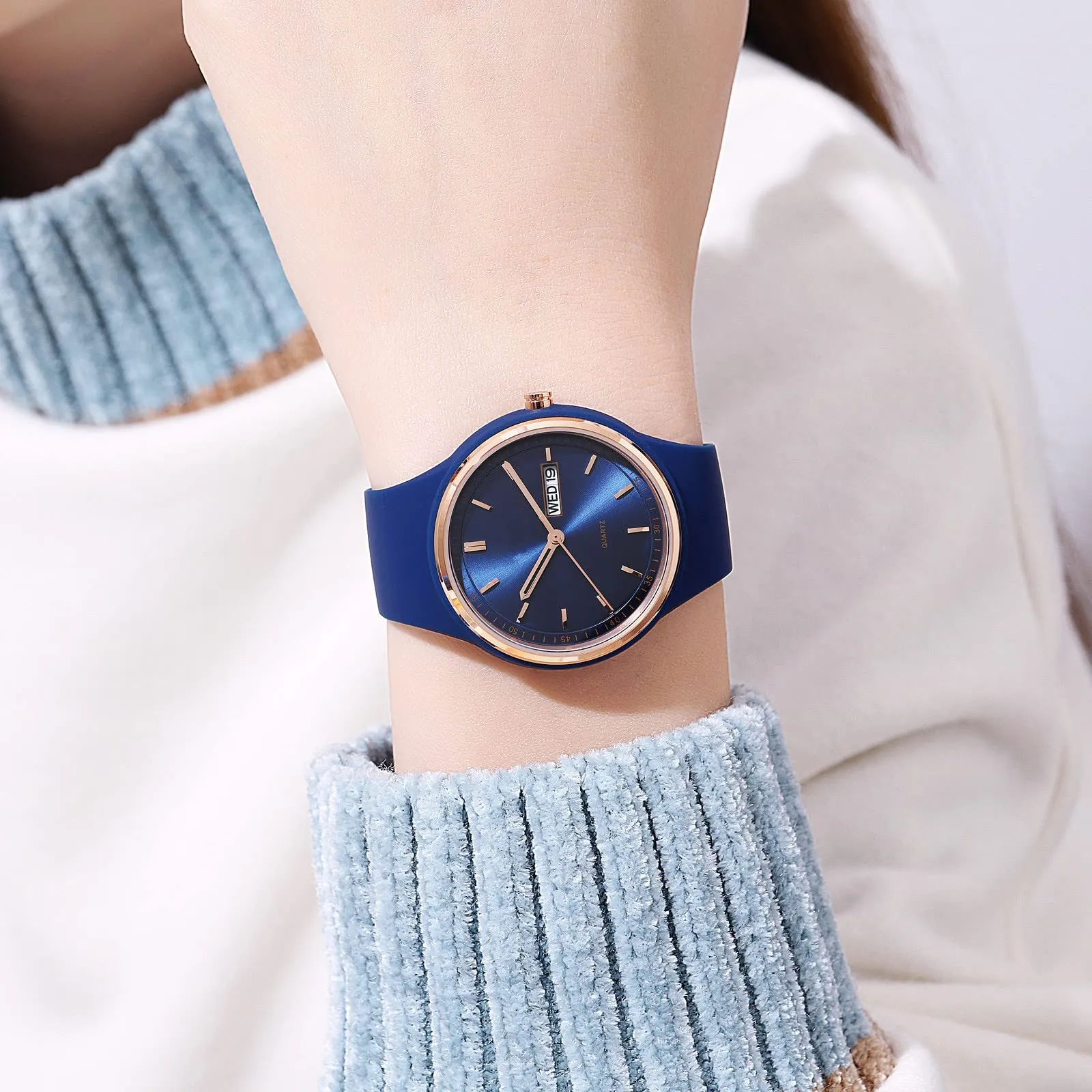 Forrader Orologio Sportivo da Donna in Silicone, Analogico al Quarzo, Impermeabile 30m - immagine 5
