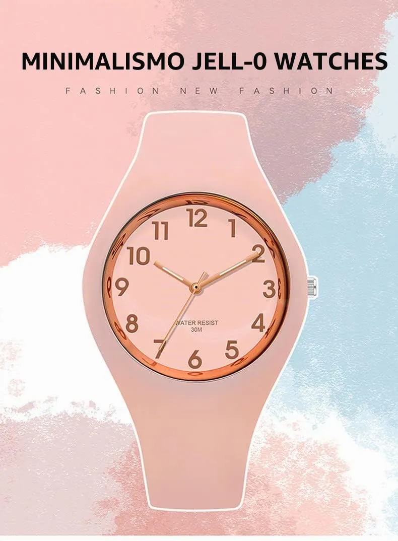 Forrader Orologio Sportivo da Donna in Silicone, Analogico, Impermeabile, Rosa - immagine 5