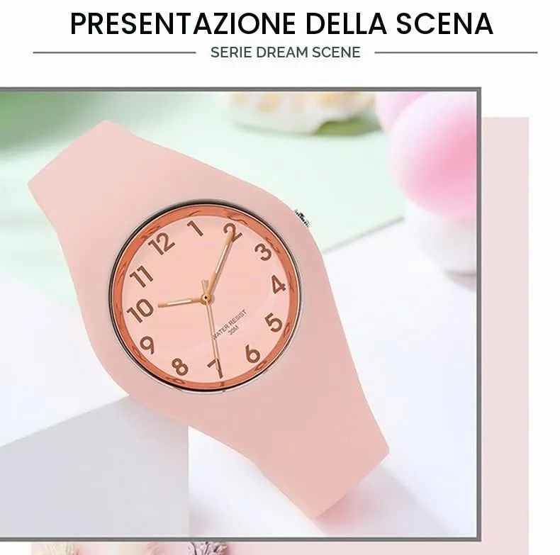 Forrader Orologio Sportivo da Donna in Silicone, Analogico, Impermeabile, Rosa - immagine 6