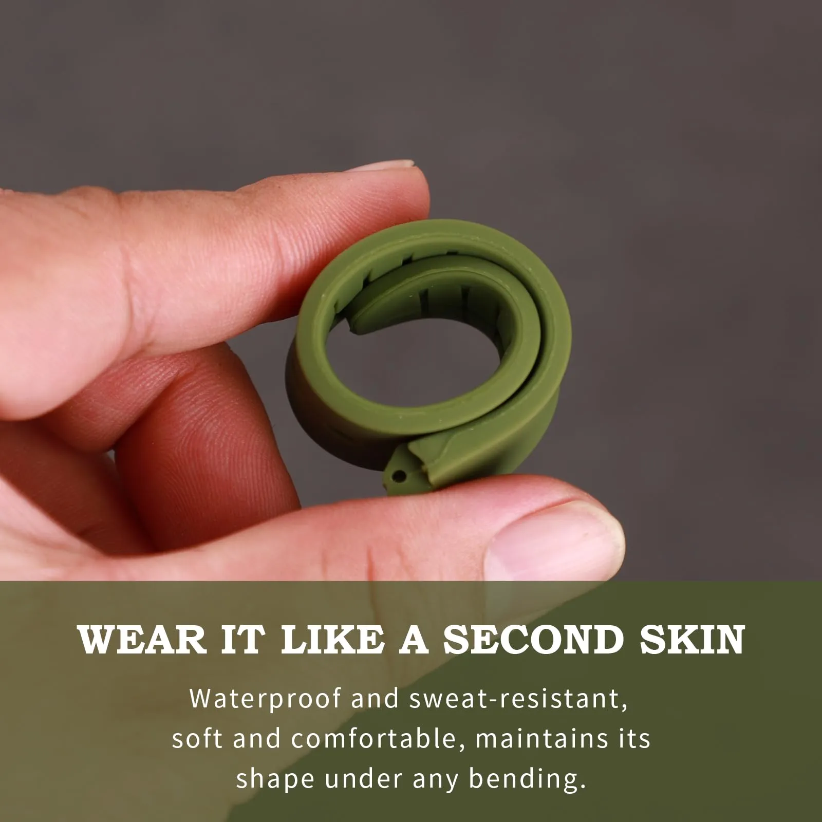 Rihahisy Cinturino di Ricambio in Silicone per Orologio, 17mm, Ambra - immagine 4
