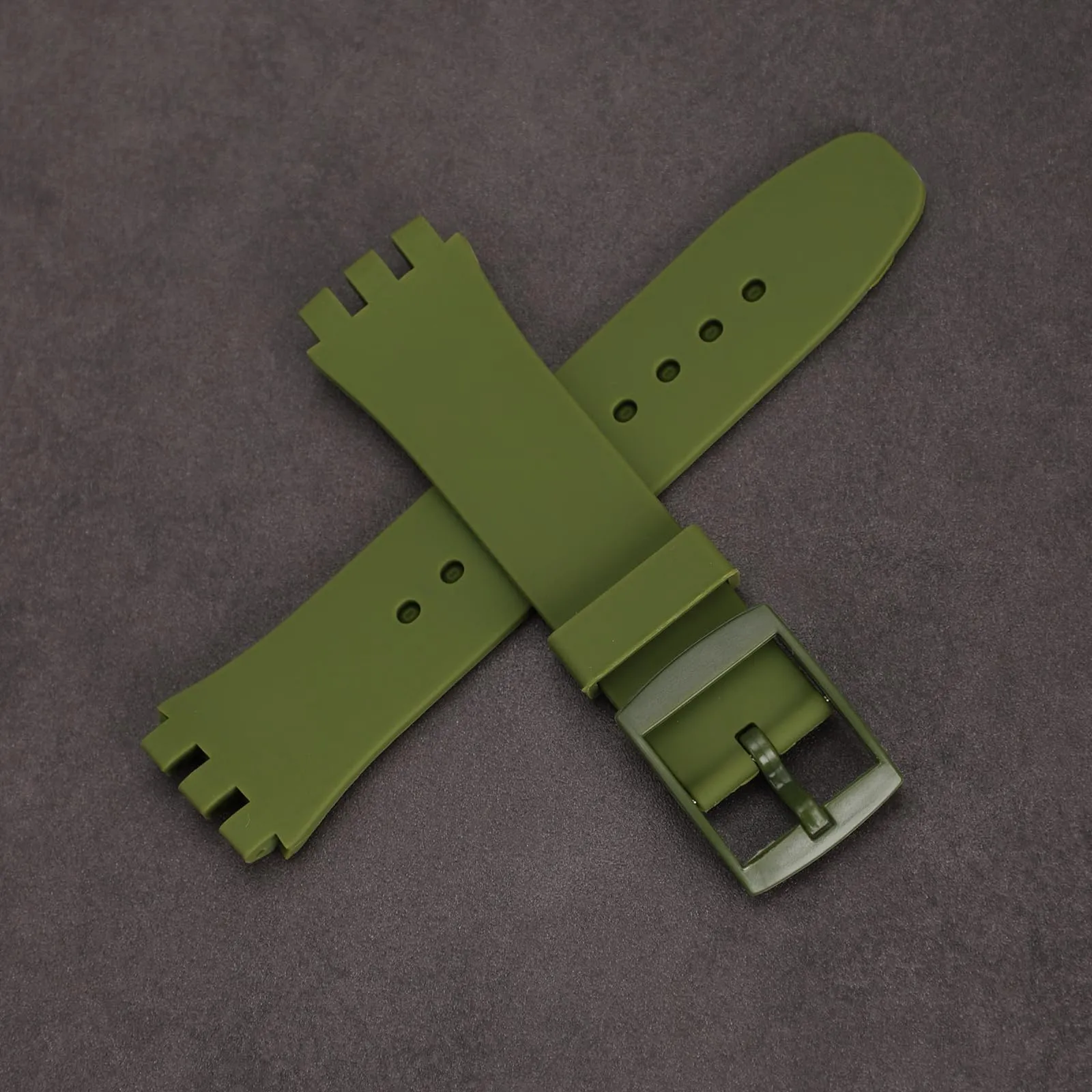 Rihahisy Cinturino di Ricambio in Silicone per Orologio, 17mm, Ambra - immagine 5