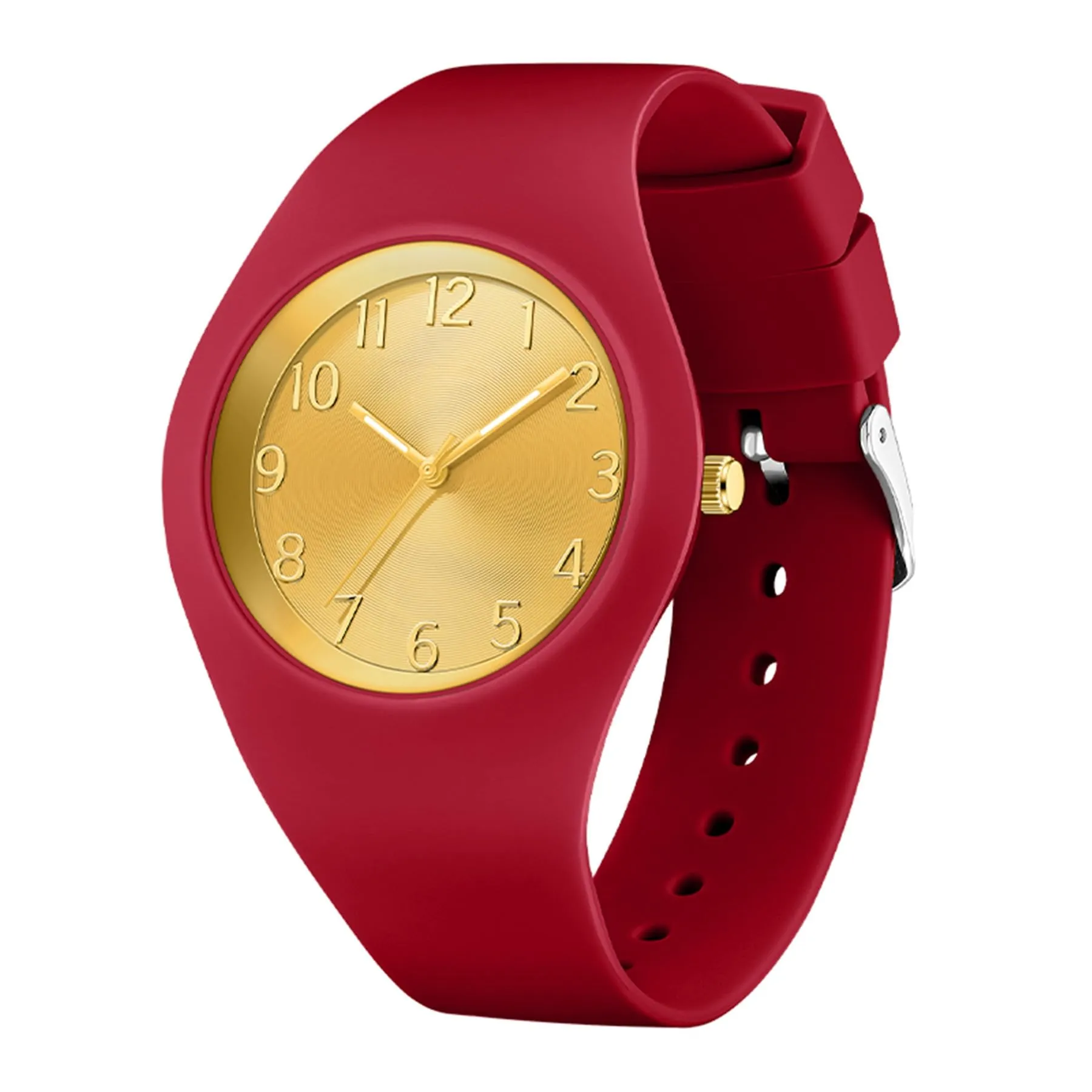 Forrader Orologio da donna impermeabile sportivo con cinturino in silicone (rosa) - immagine 8