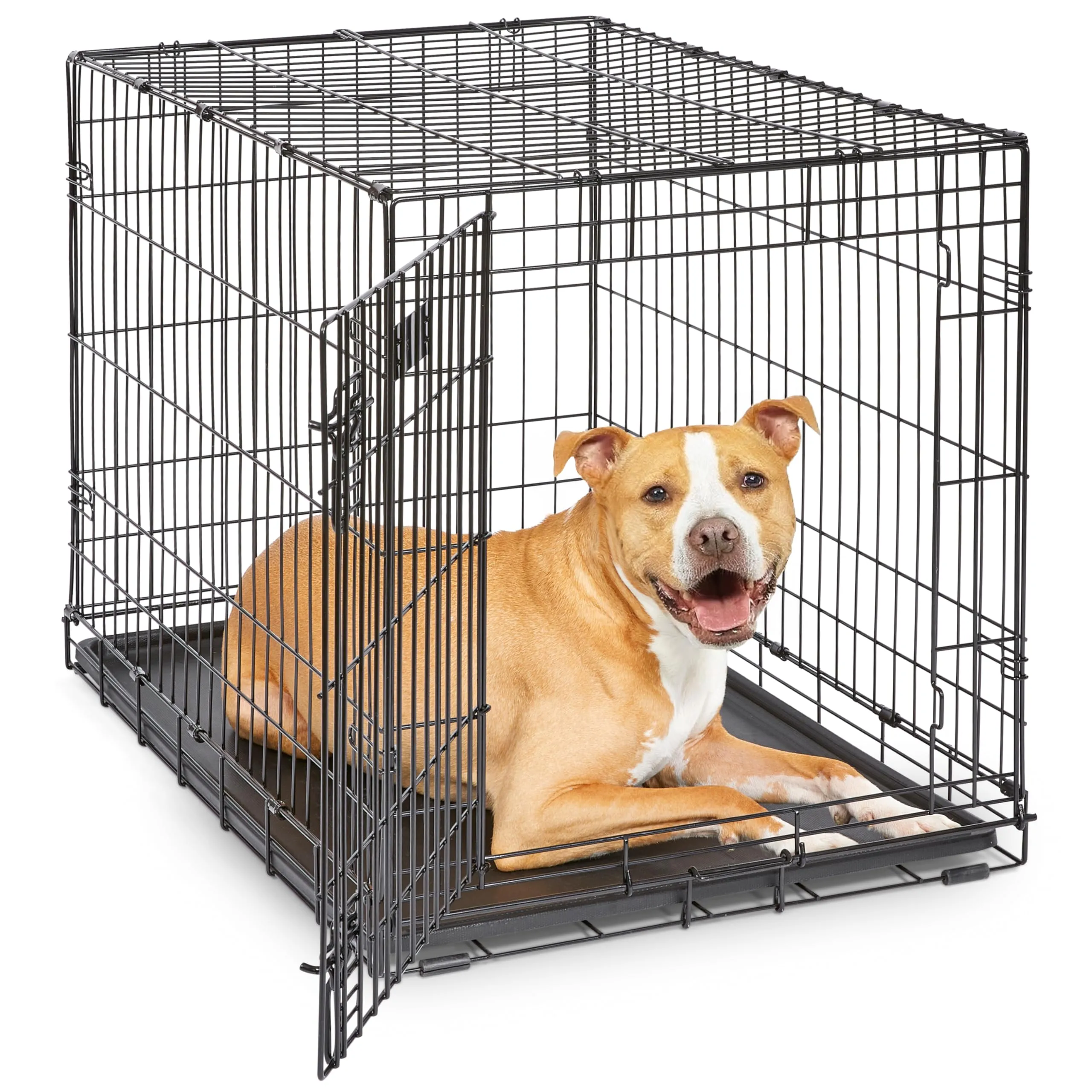 MidWest Homes for Pets iCrate Gabbia per cani a porta singola, nero, mod. 1536DDU - immagine 1