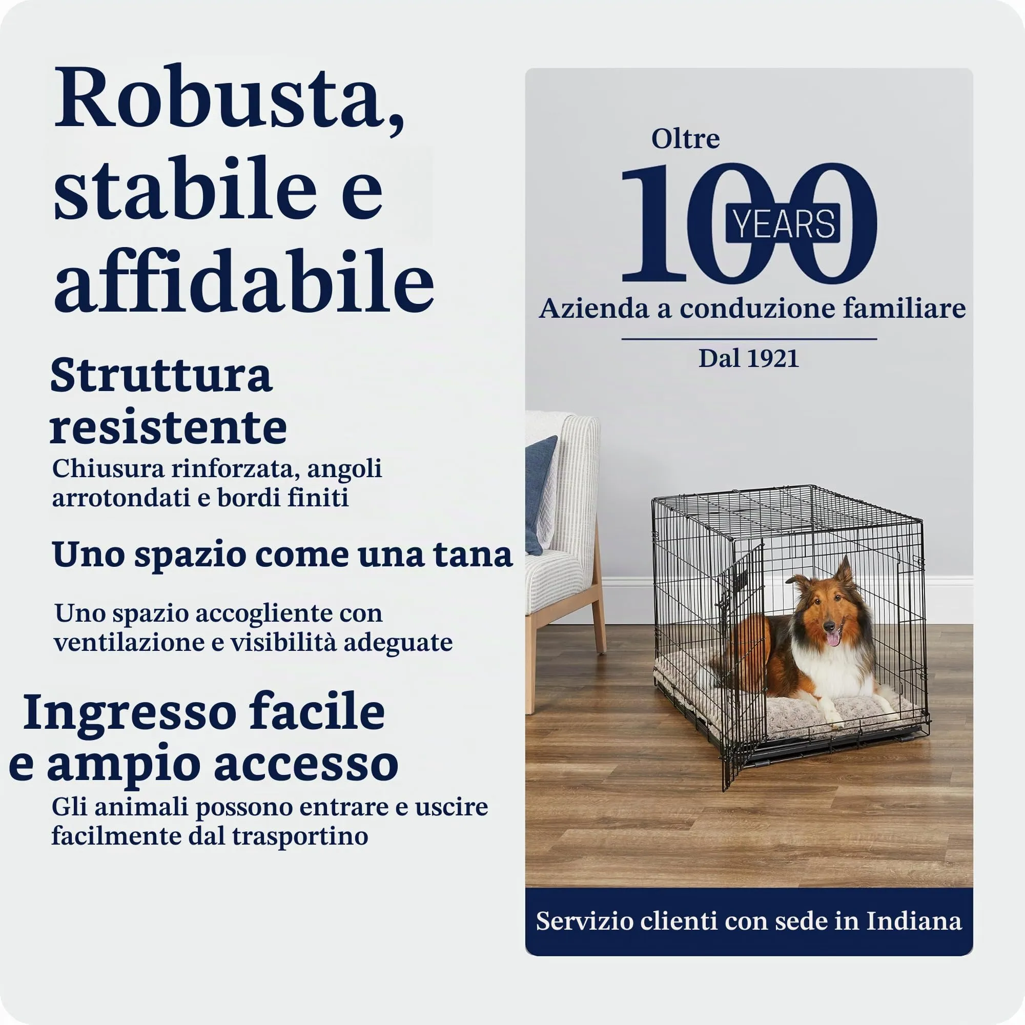 MidWest Homes for Pets iCrate Gabbia per cani a porta singola, nero, mod. 1536DDU - immagine 6