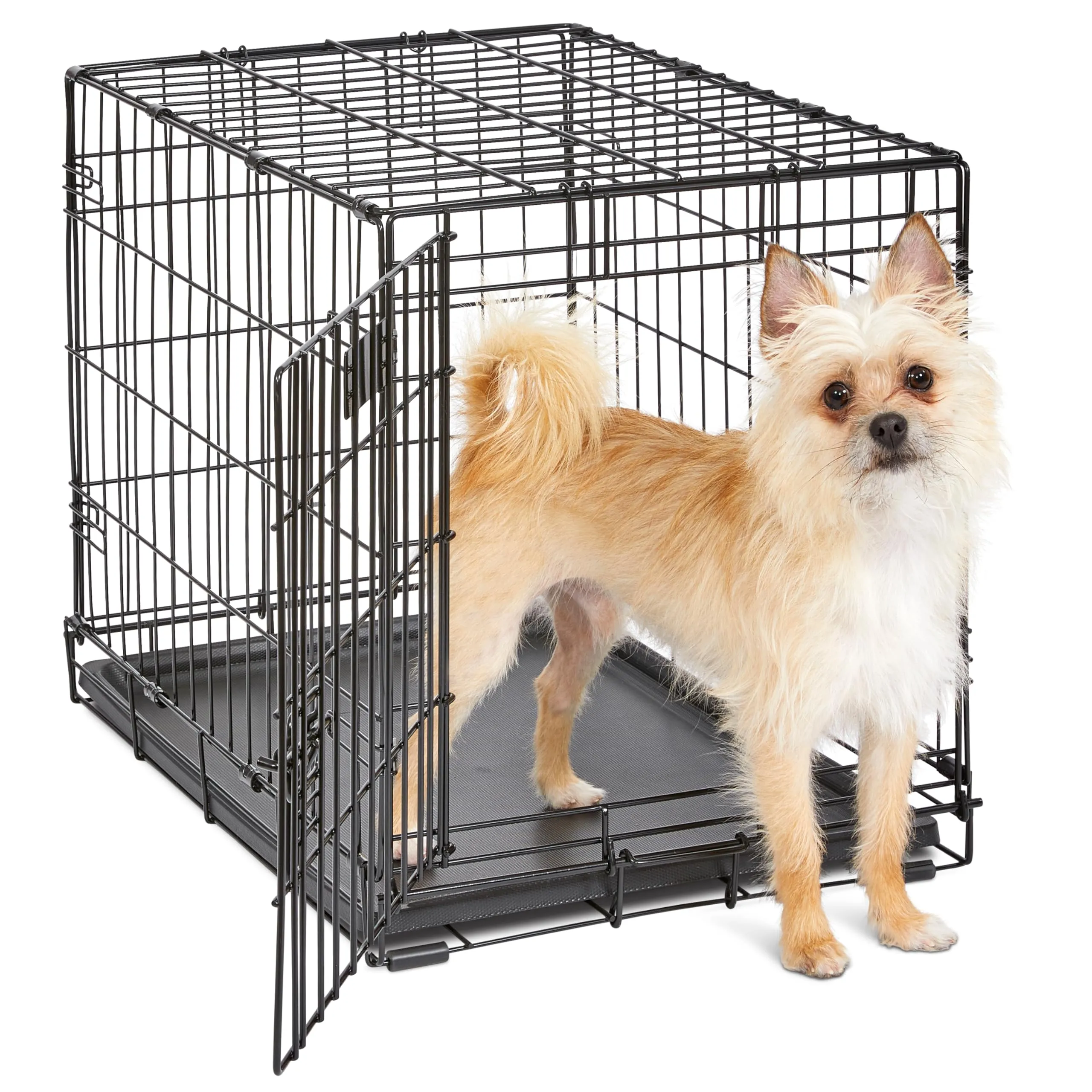 MidWest Homes for Pets iCrate Gabbia per cani, porta singola, 60,96 cm, nero, mod. 1524 - immagine 1