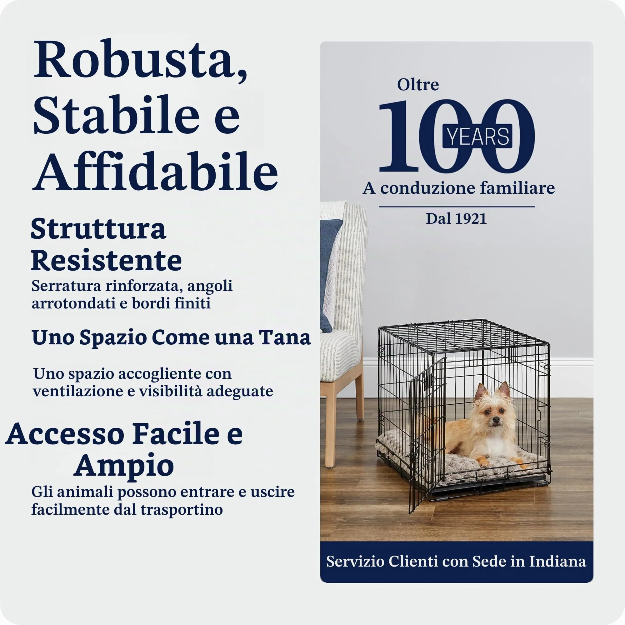 MidWest Homes for Pets iCrate Gabbia per cani, porta singola, 60,96 cm, nero, mod. 1524 - immagine 6
