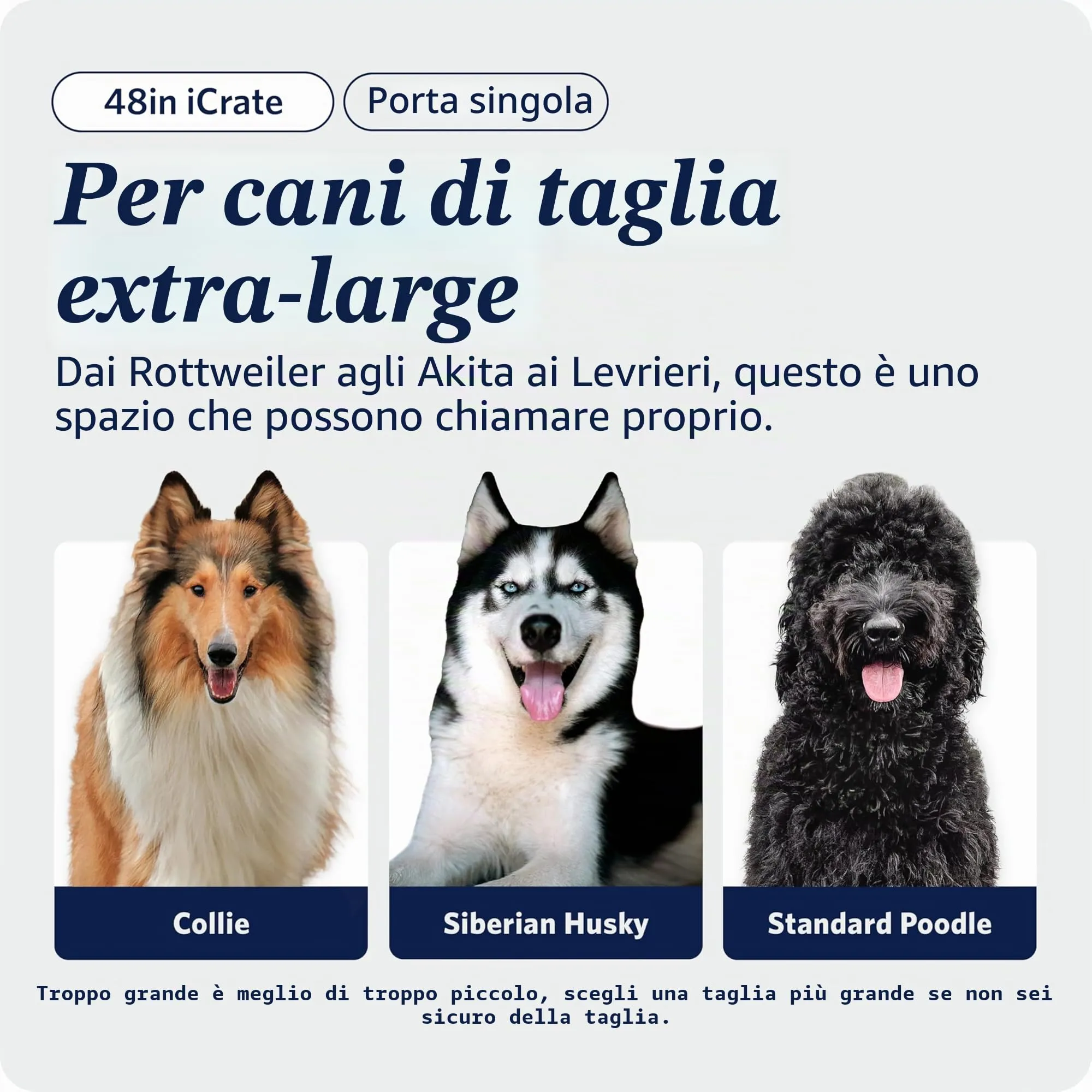 MidWest Homes for Pets iCrate Gabbia per cani a porta singola, 121,92 cm, Nero, mod. 1548DDU - immagine 2