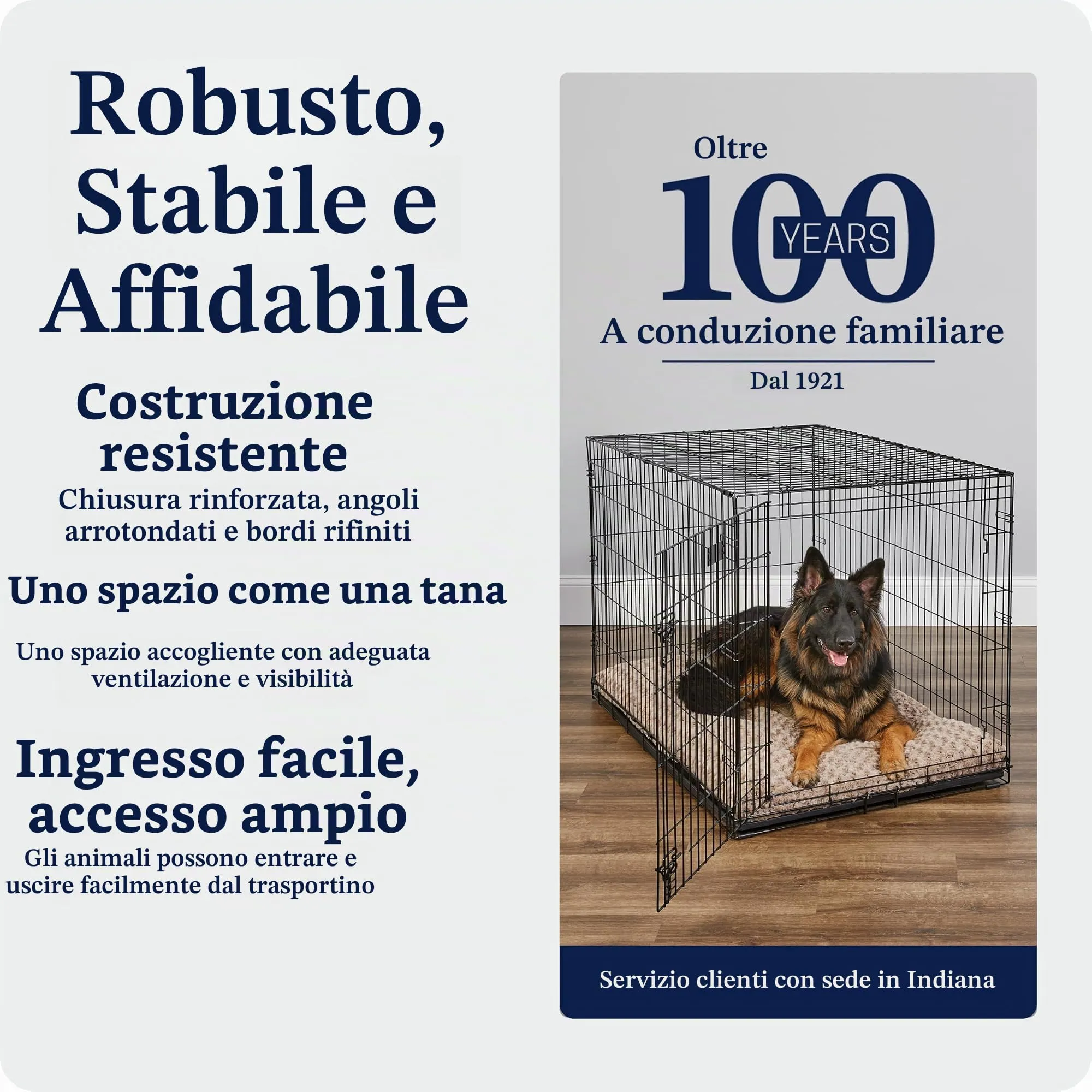 MidWest Homes for Pets iCrate Gabbia per cani a porta singola, 121,92 cm, Nero, mod. 1548DDU - immagine 6