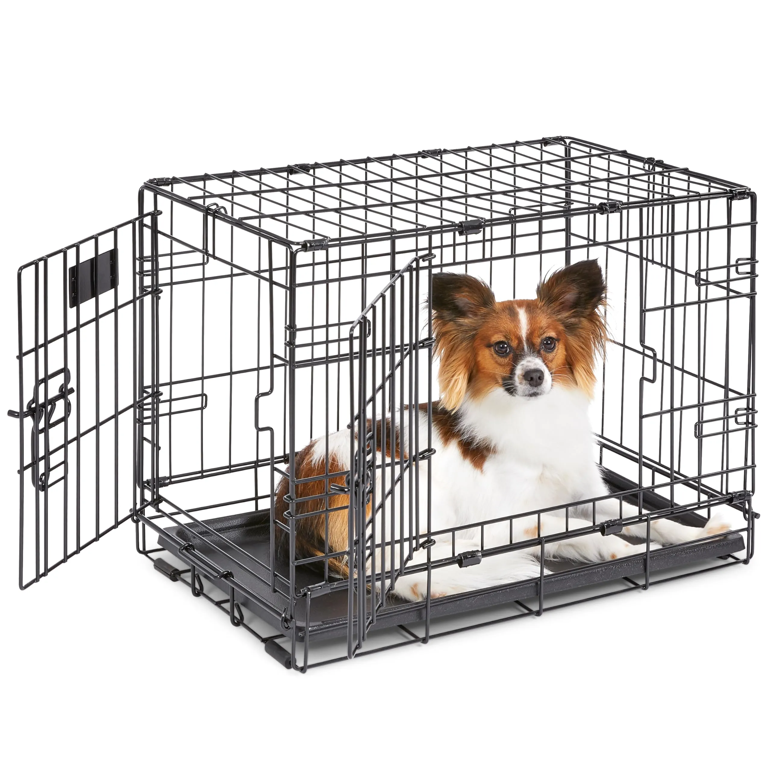 MidWest Homes for Pets iCrate Gabbia per cani a doppia porta, nero mod. 1522DD - immagine 1