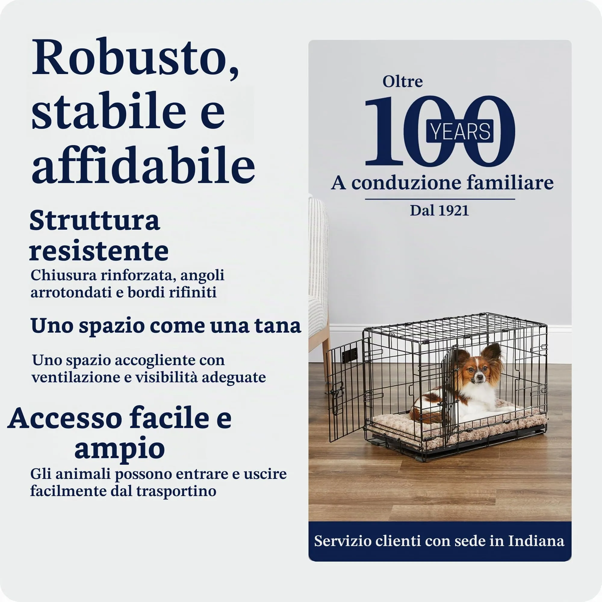 MidWest Homes for Pets iCrate Gabbia per cani a doppia porta, nero mod. 1522DD - immagine 6