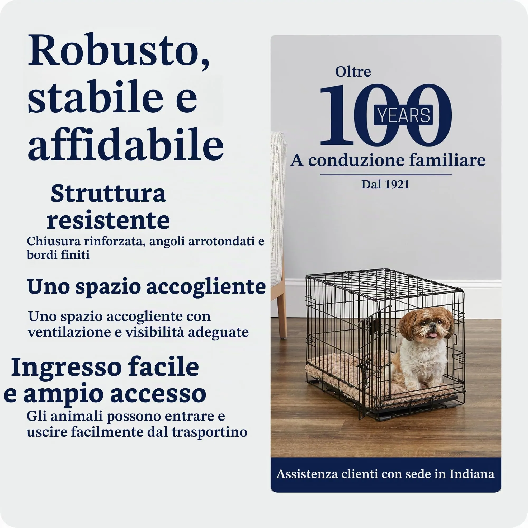 MidWest Homes for Pets iCrate Gabbia per cani a porta singola, Nero, mod. 1522 - immagine 6
