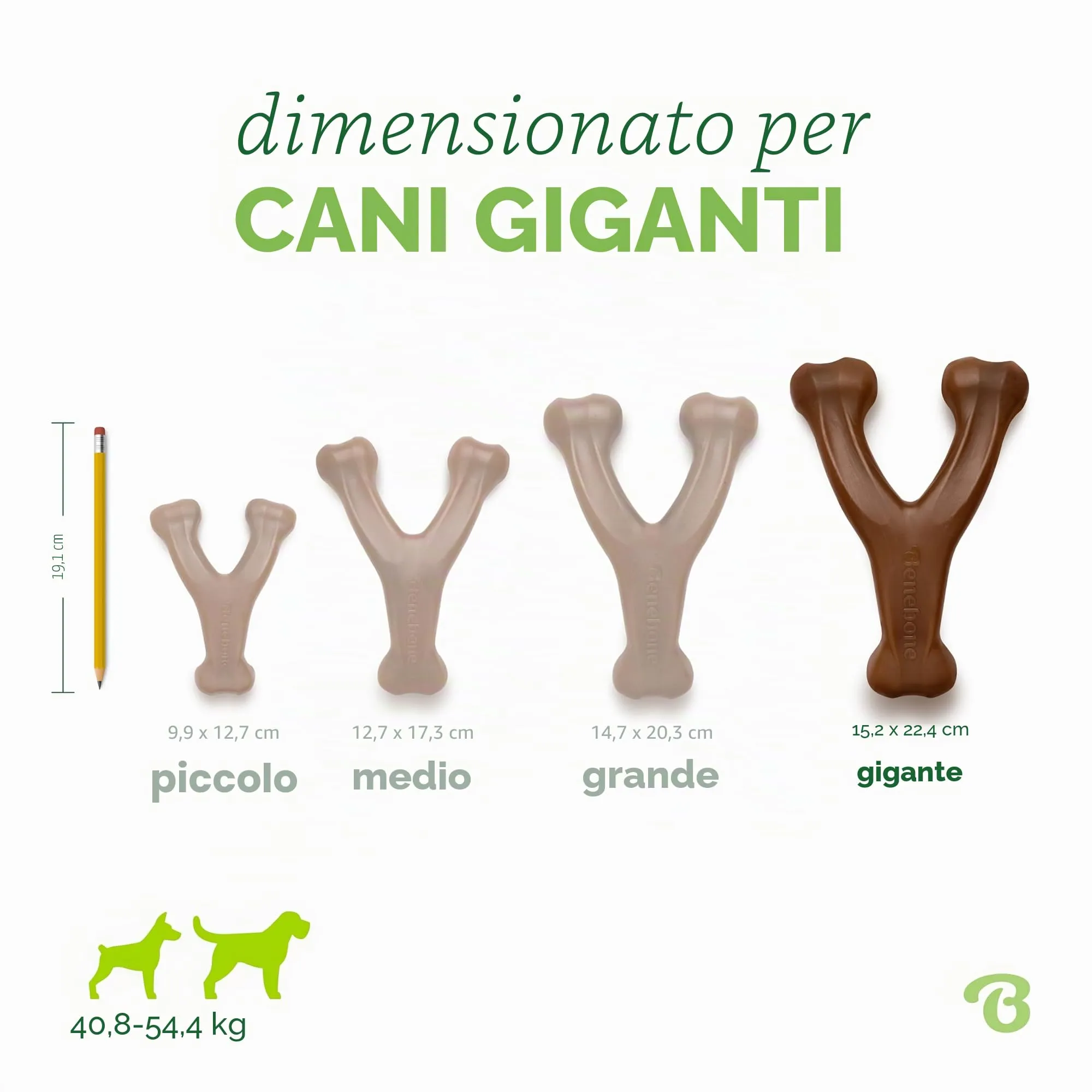 Benebone Wishbone Gioco da Masticare per Cani, Arachidi Reali, Giant - immagine 4