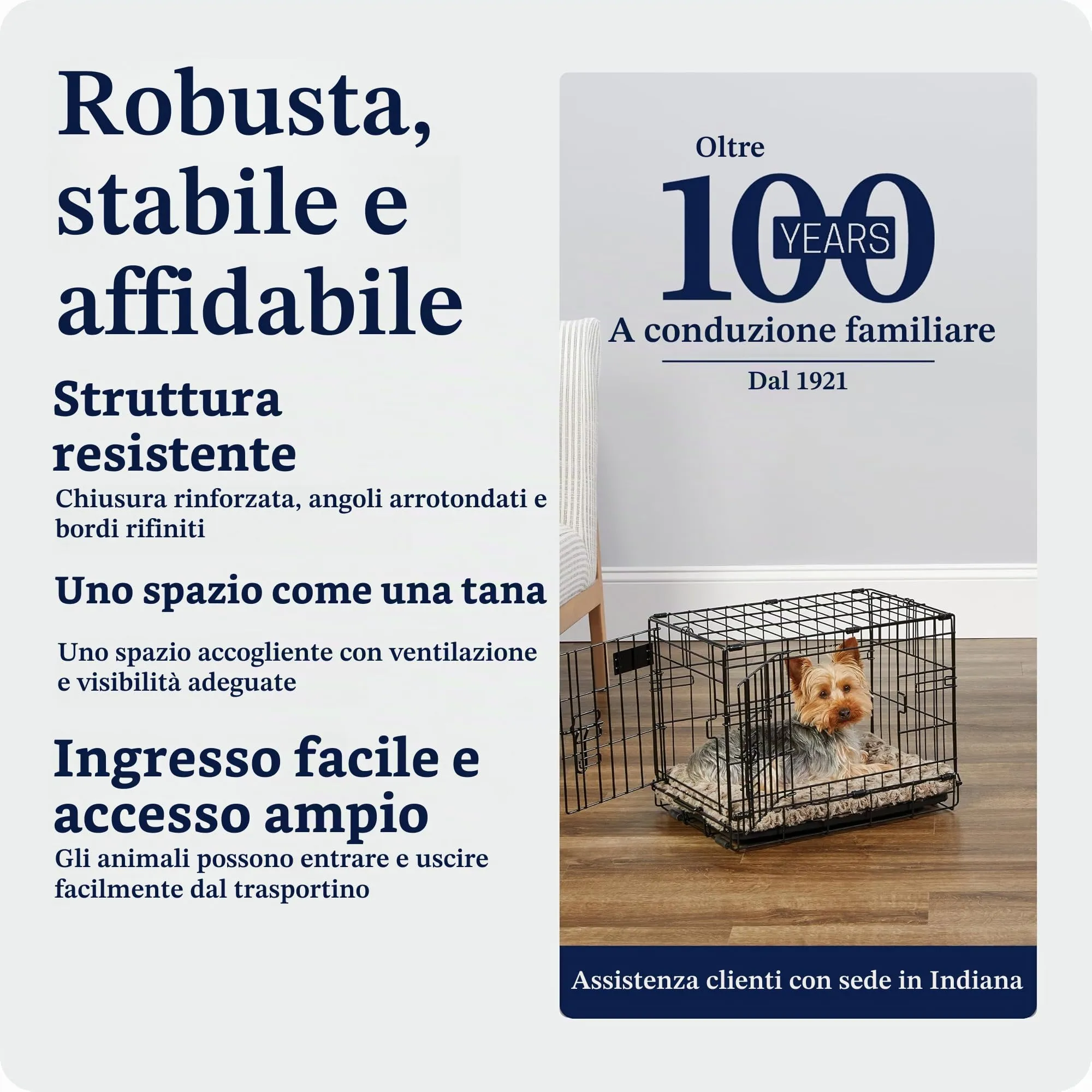 MidWest Homes for Pets iCrate Gabbia per cani a porta doppia, 45,72 cm, Nero, Modello 1518DD - immagine 7