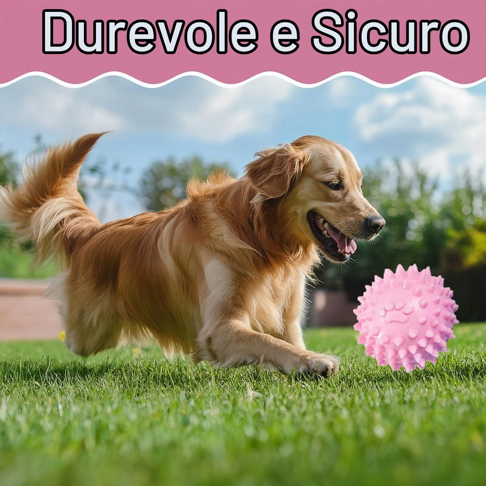 Ajuanbazha Set di 5 Giocattoli da Masticare per Cuccioli in Gomma Naturale e Corde di Cotone, Piccola e Media Taglia - immagine 4