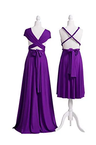 72styles Abito Cerimonia Donna Vestito Elegante Infinity Damigella d'Onore - immagine 4