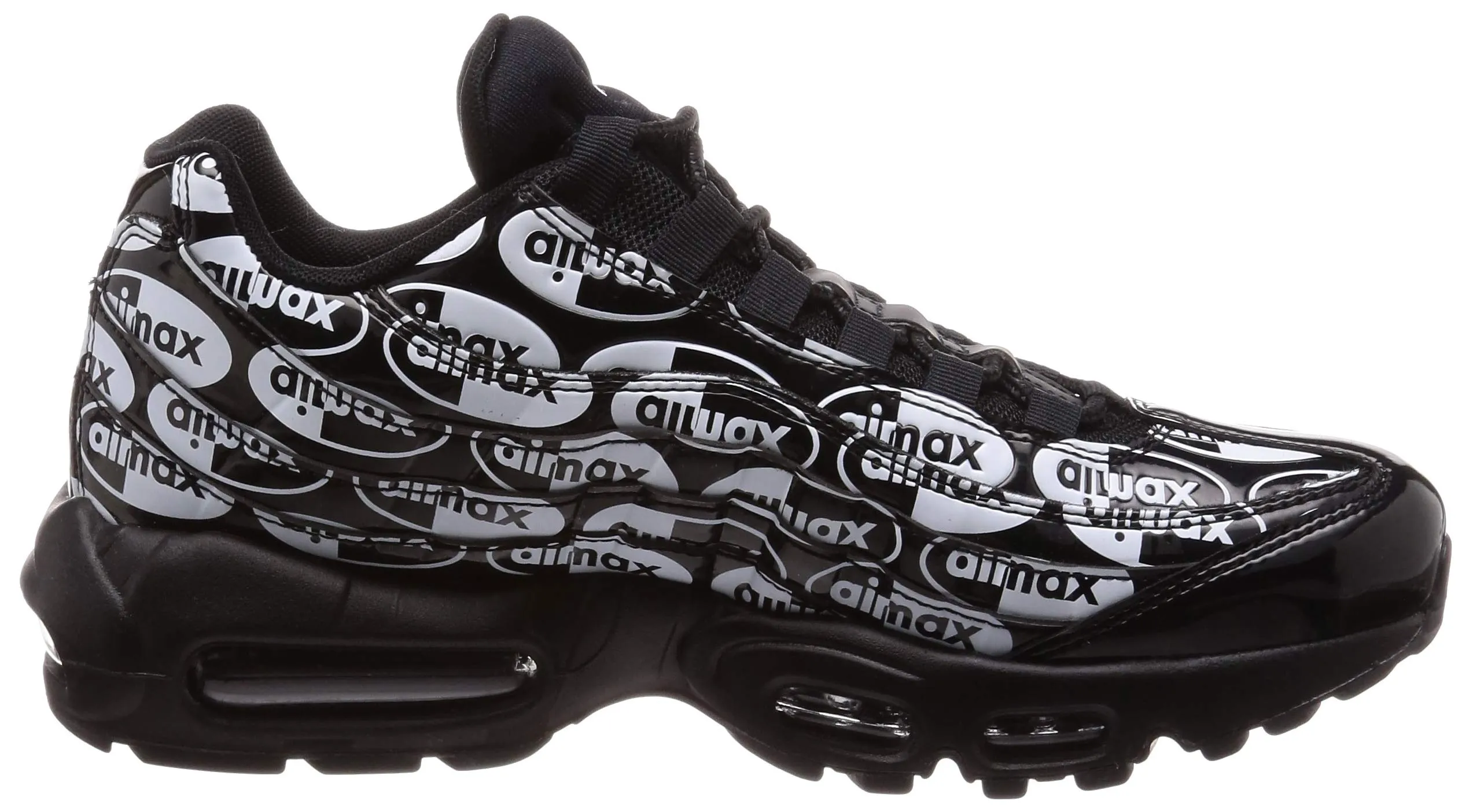 Nike Air Max 95 PRM - Nero (Black/Black/White 017), 42 EU - immagine 6