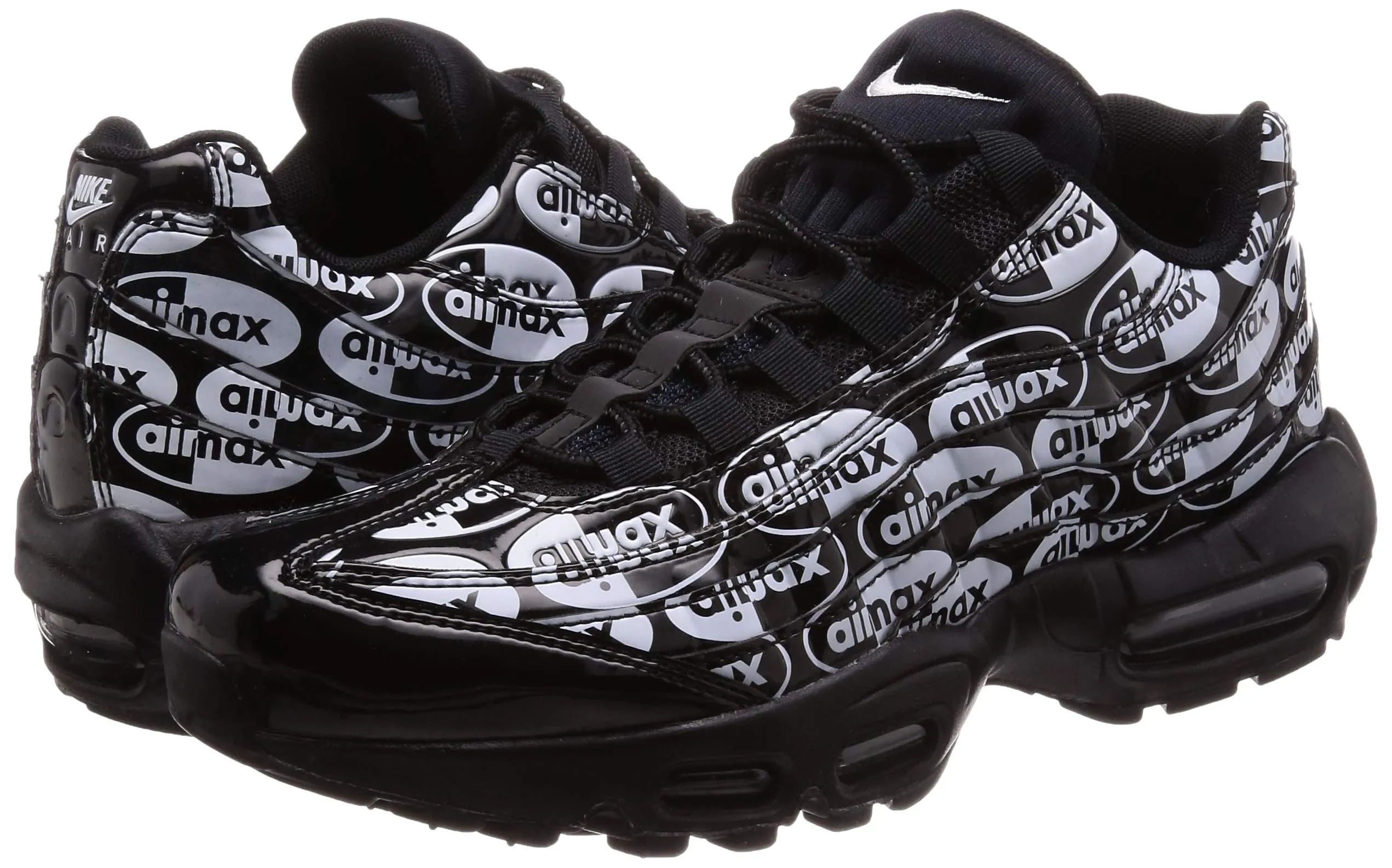 Nike Air Max 95 PRM - Nero (Black/Black/White 017), 42 EU - immagine 7
