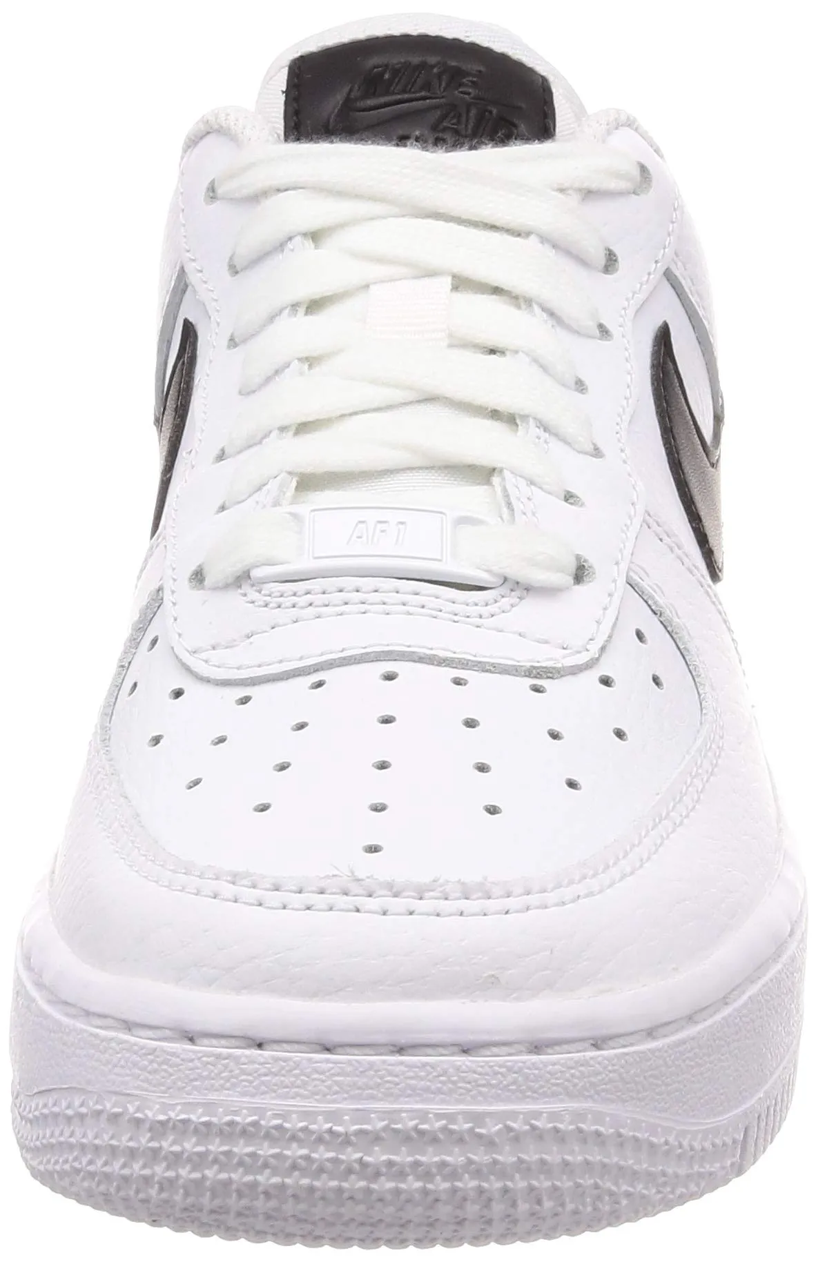 Nike Women's Air Force 1 '07 Basketball Shoes, White White Black, 36 EU - immagine 2