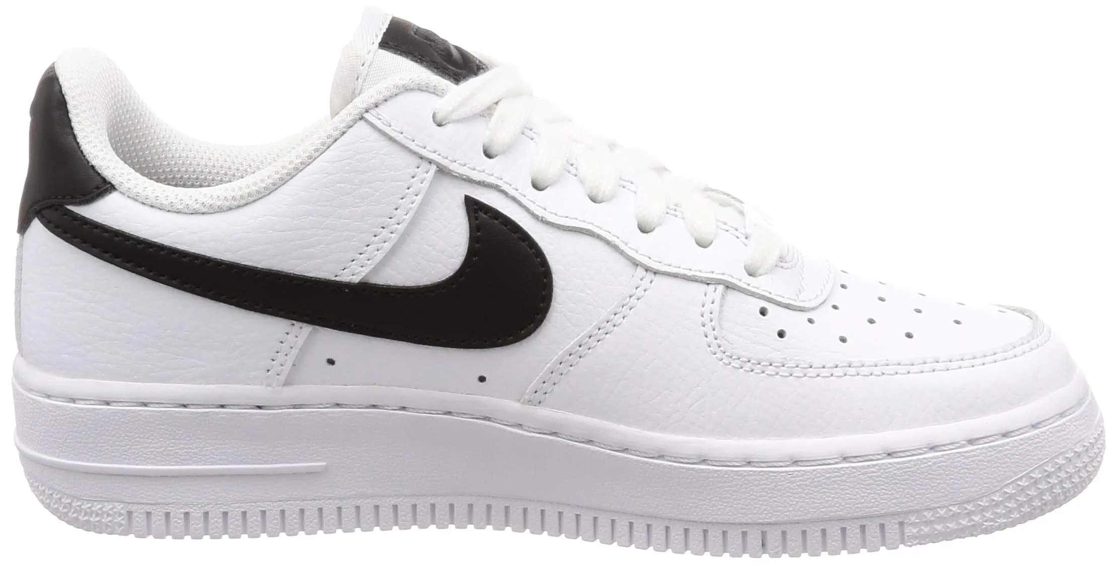 Nike Women's Air Force 1 '07 Basketball Shoes, White White Black, 36 EU - immagine 6